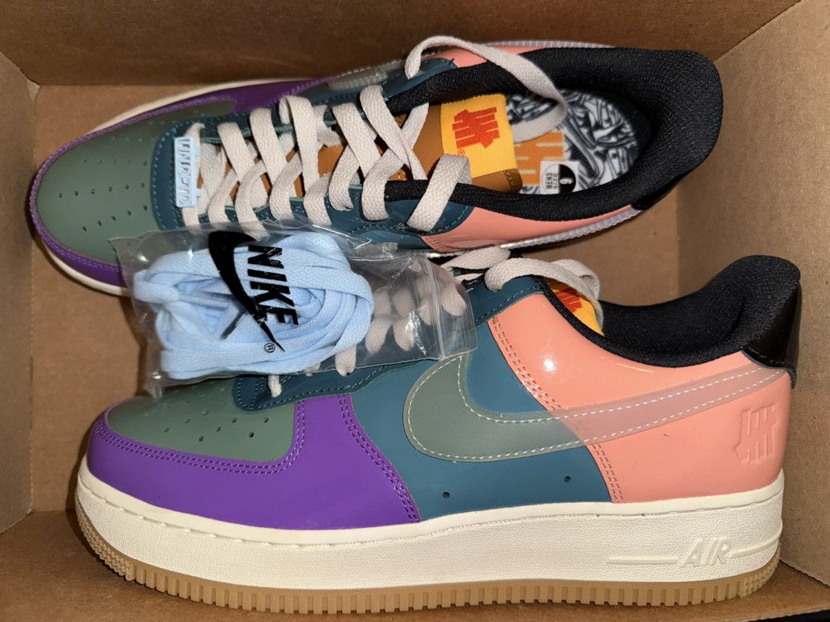 Nike × Undefeated Nike Undefeated Air Force 1 SP Celestine Blue, NEW! 9 men’s Size US 9 / EU 42 - 6 Thumbnail