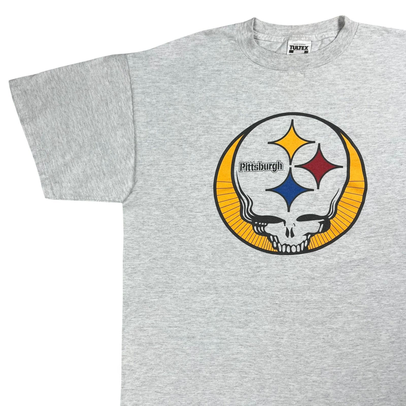 Band Tees × Grateful Dead × NFL 90s Grateful Dead Pittsburgh Steelers Stealie band tee Size US XL / EU 56 / 4 - 4 Thumbnail
