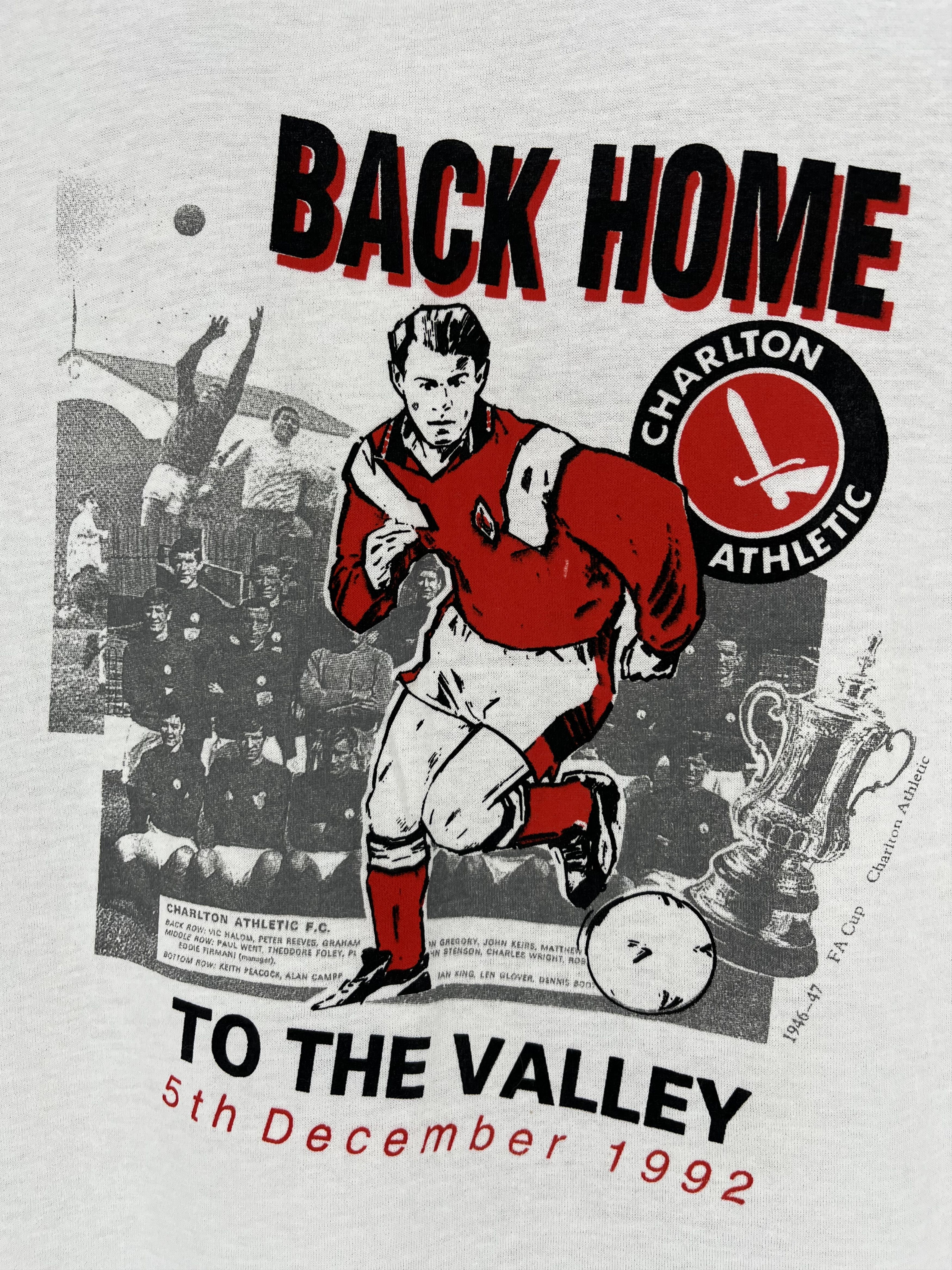 Vintage Vintage 90s Charlton Athletic Football Club Tee Size US XL / EU 56 / 4 - 8 Thumbnail