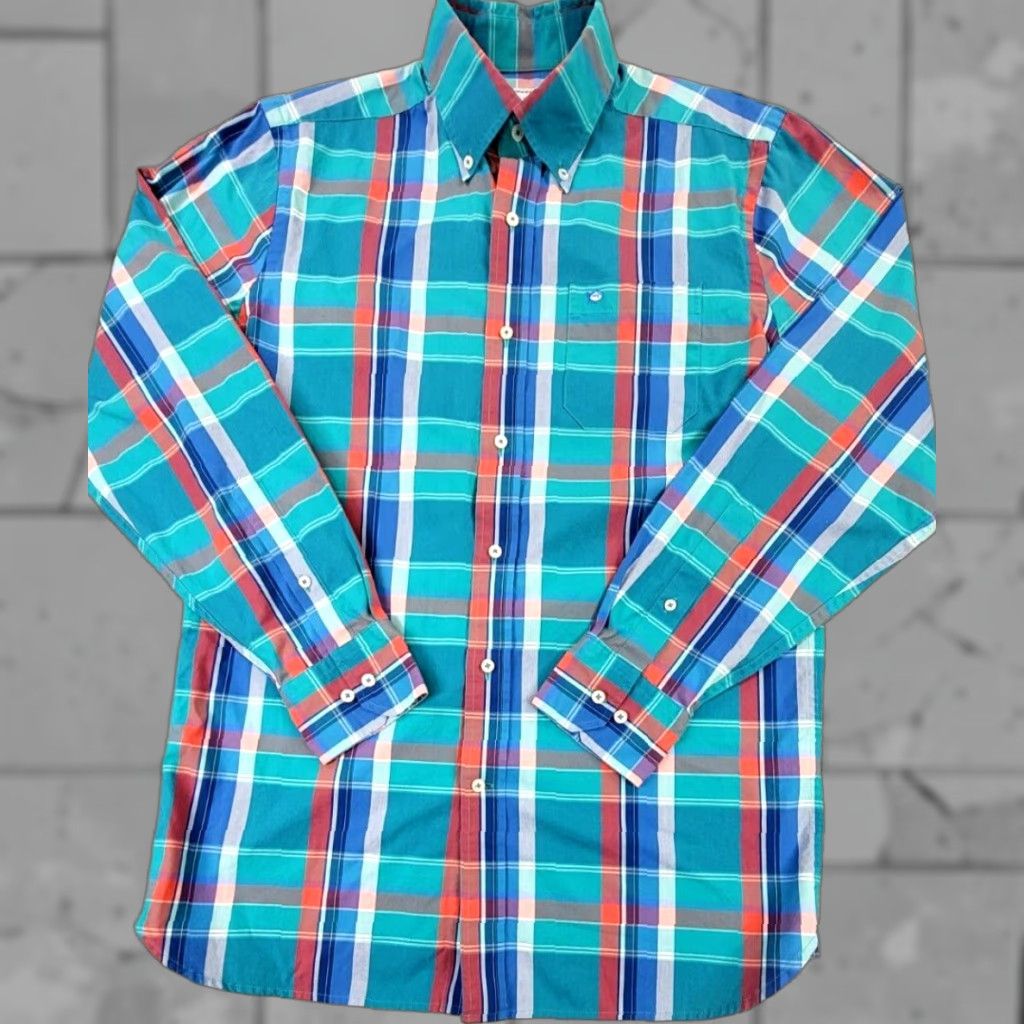 Southern Tide Southern Tide Shirt Mens Long Sleeve Plaid Button-Up Multicolor Teal S Classic Size US S / EU 44-46 / 1 - 1 Thumbnail