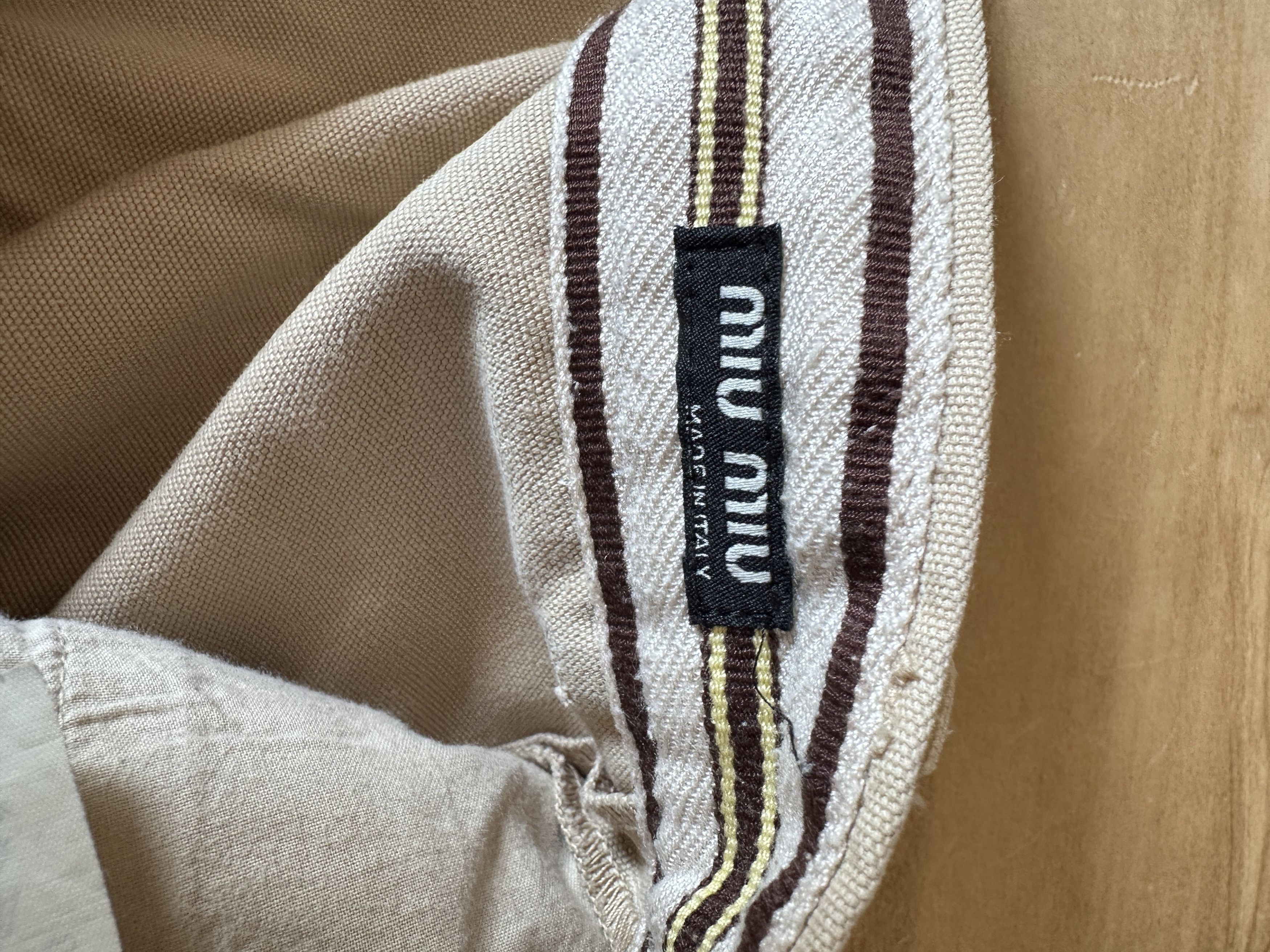 Miu Miu Miu Miu Pinstriped Flared Trousers Size US 30 / EU 46 - 7 Thumbnail