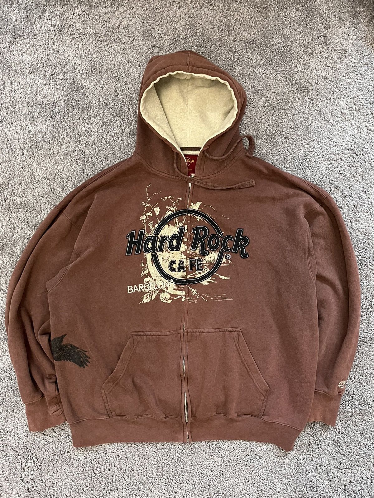 Hard Rock Cafe Streetwear Vintage Vintage Hard Rock Cafe Zip Up Hoodie Grailed