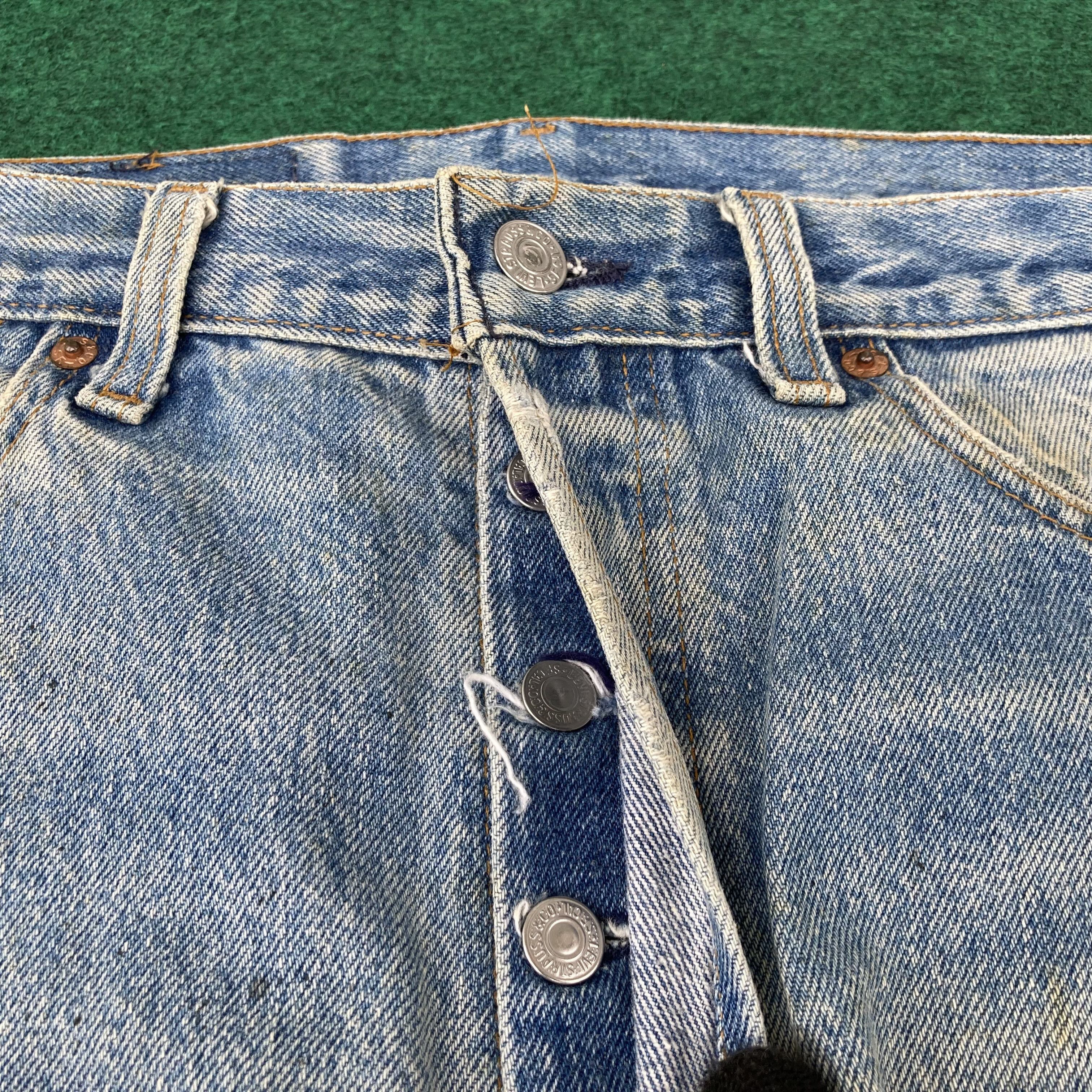 Levi's 31x29 Vintage Levis 501xx Button Fly Blue Denim Jeans Size US 31 - 4 Thumbnail
