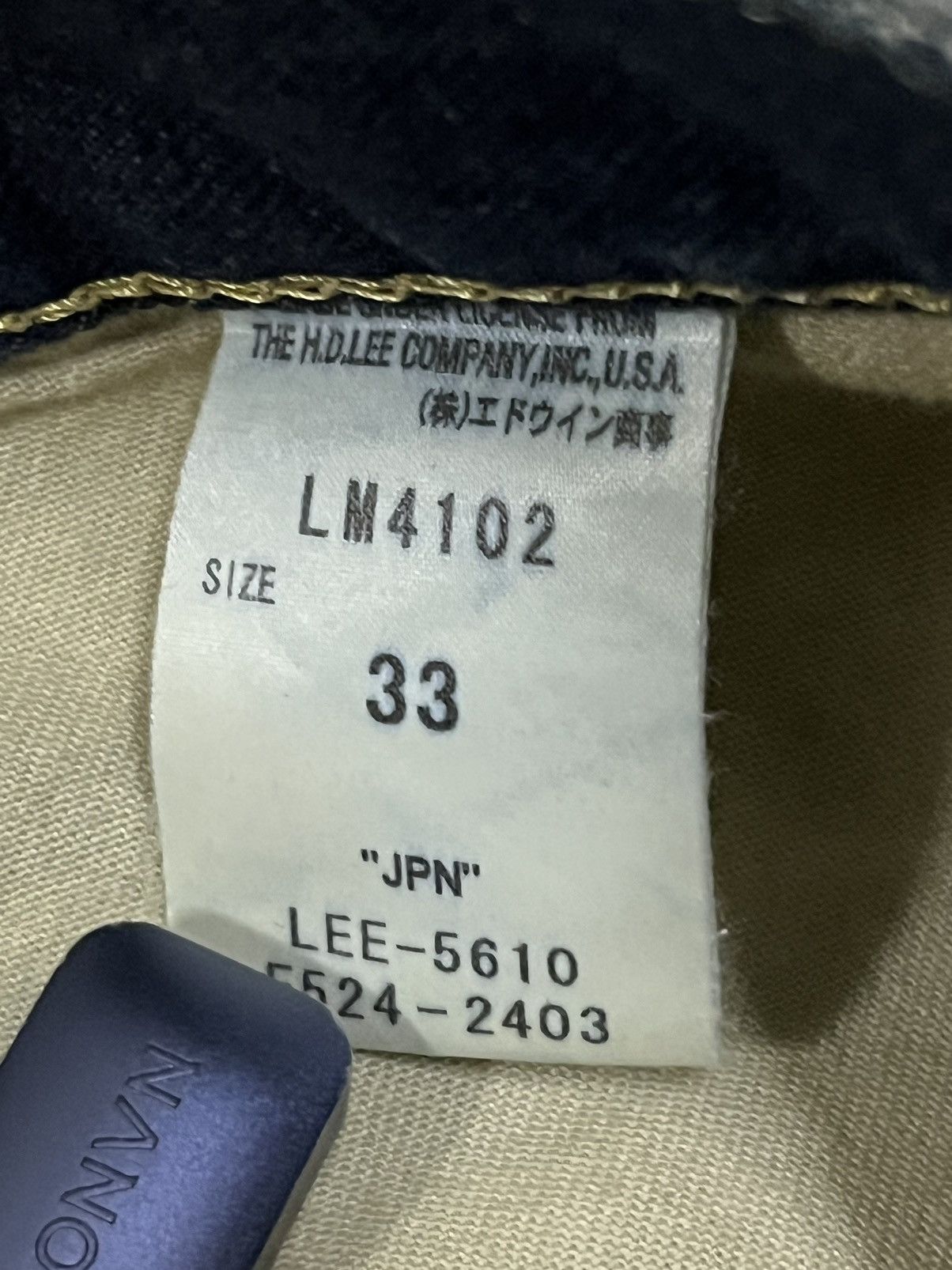 Lee Lee Riders Indigo Washed Leg Distressed Flare Jeans Size US 33 - 18 Thumbnail