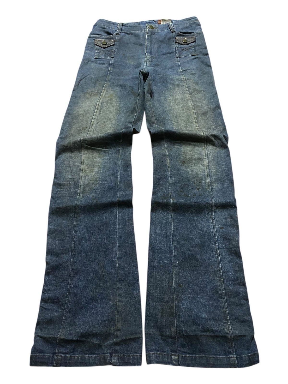 Comme des Garcons Comme Ci Rare 2000s Hybrid Denim Leather