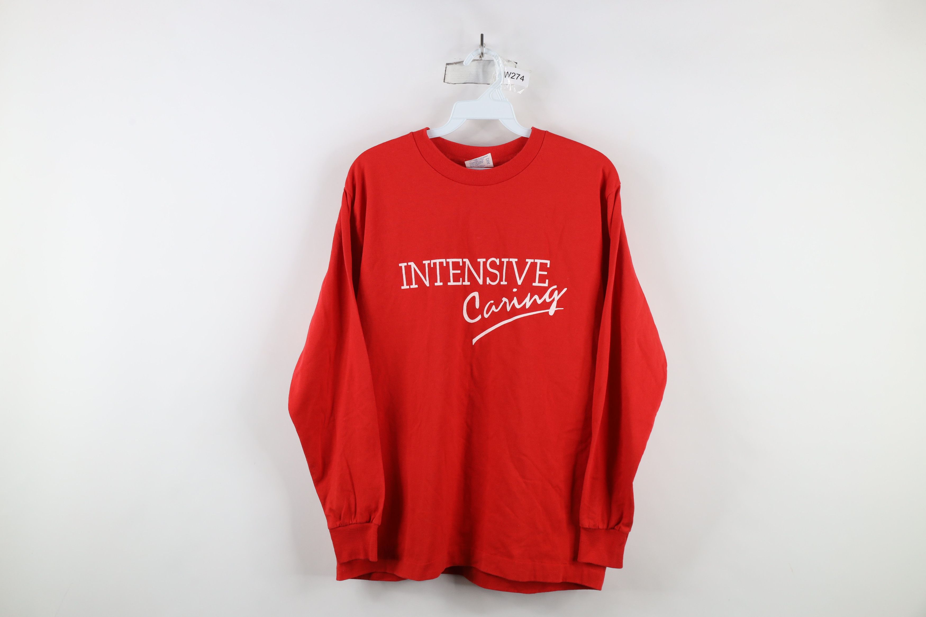 Vintage Vintage 90s Univeristy Hospital Intensive Caring T-Shirt USA Size L / US 10 / IT 46 - 1 Thumbnail