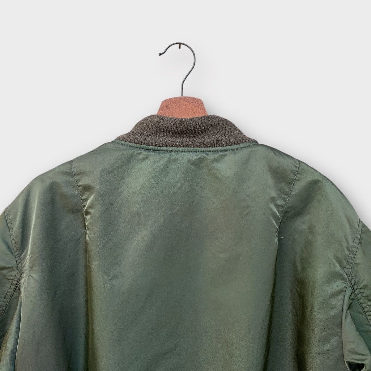 Alpha Industries VINTAGE 80s USAF ALPHA INDUSTRIES FLIGHT MA 1 BOMBER JACKET Size US L / EU 52-54 / 3 - 8 Thumbnail