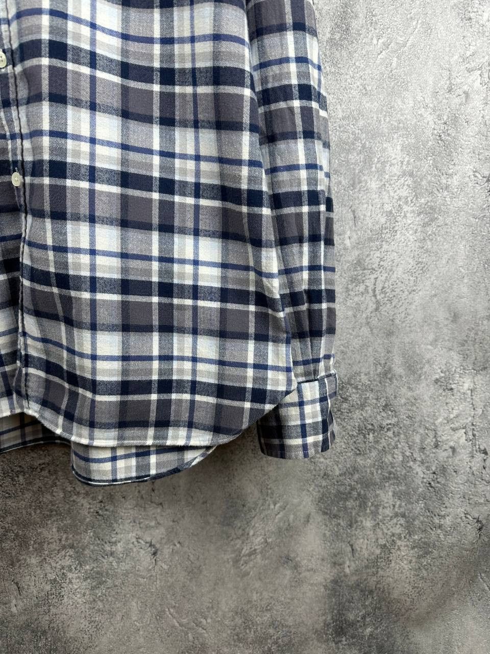 Oliver Sweeney Oliver Sweeney Censo Check Flannel Shirt Brushed Button Up Size US XL / EU 56 / 4 - 8 Thumbnail