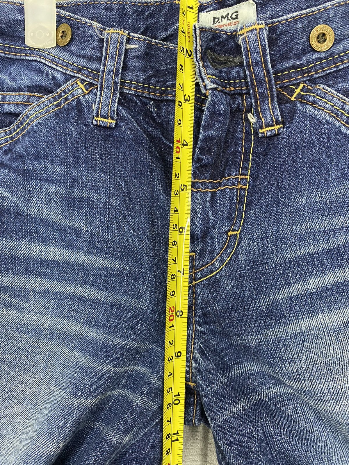 Hysteric Glamour × Japanese Brand × Spellbound JAPANESE BRAND D.M.G FADED BLUE DENIM JEANS Size US 30 / EU 46 - 13 Thumbnail