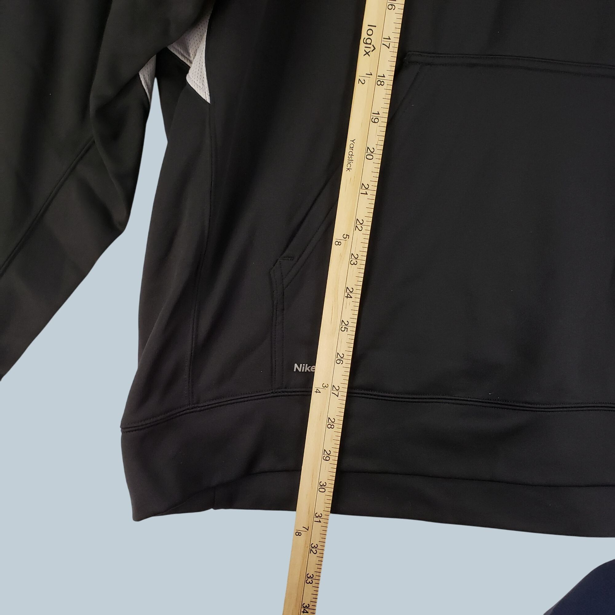 Nike Nike Mens Black & Gray Pullover Hoodie Drawstring Hood & Kan Size US XXL / EU 58 / 5 - 6 Thumbnail