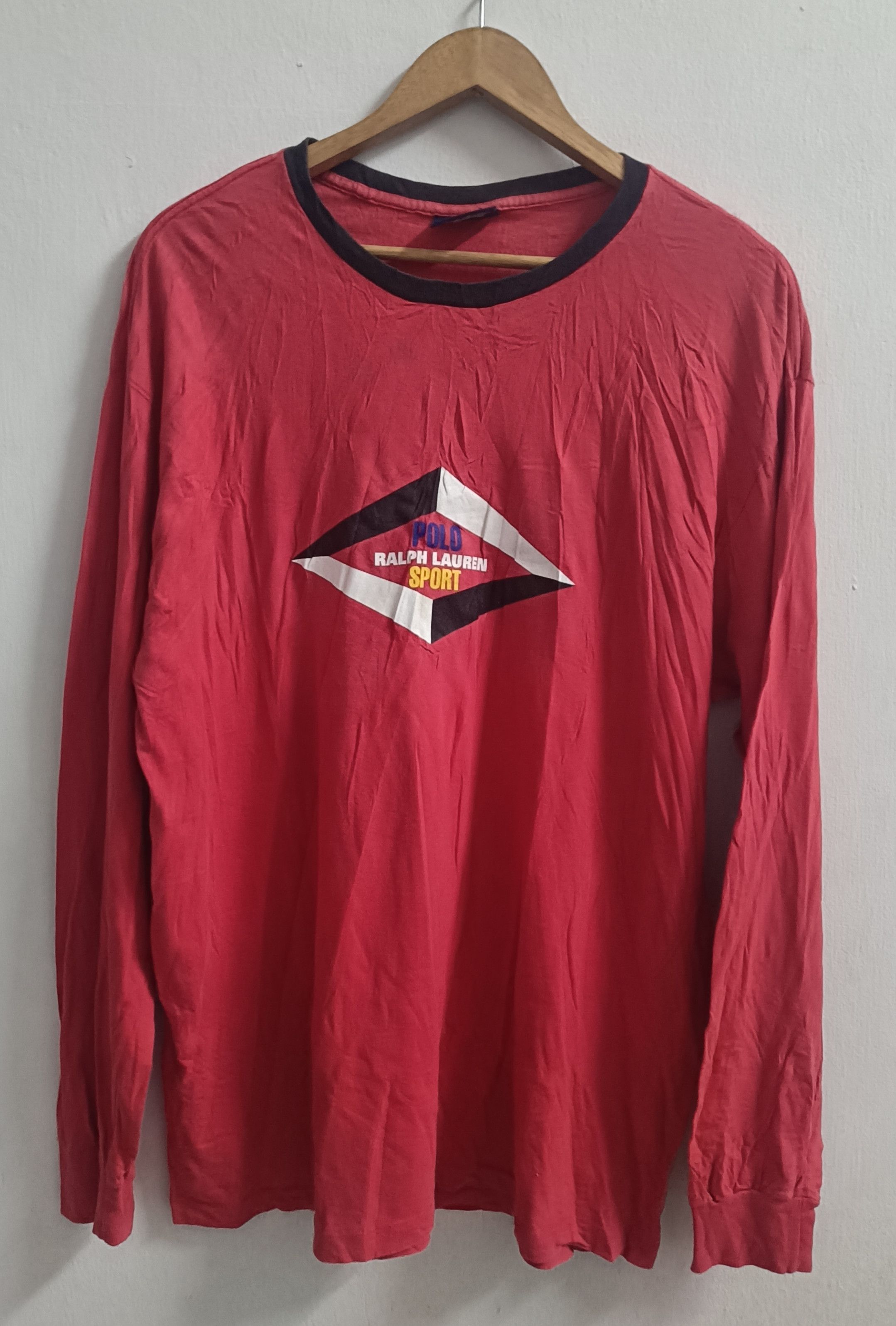 Polo Ralph Lauren 🔥🔥Rare Vintage 90s Polo Ralph Lauren Long Sleeve Tee Size US L / EU 52-54 / 3 - 1 Thumbnail
