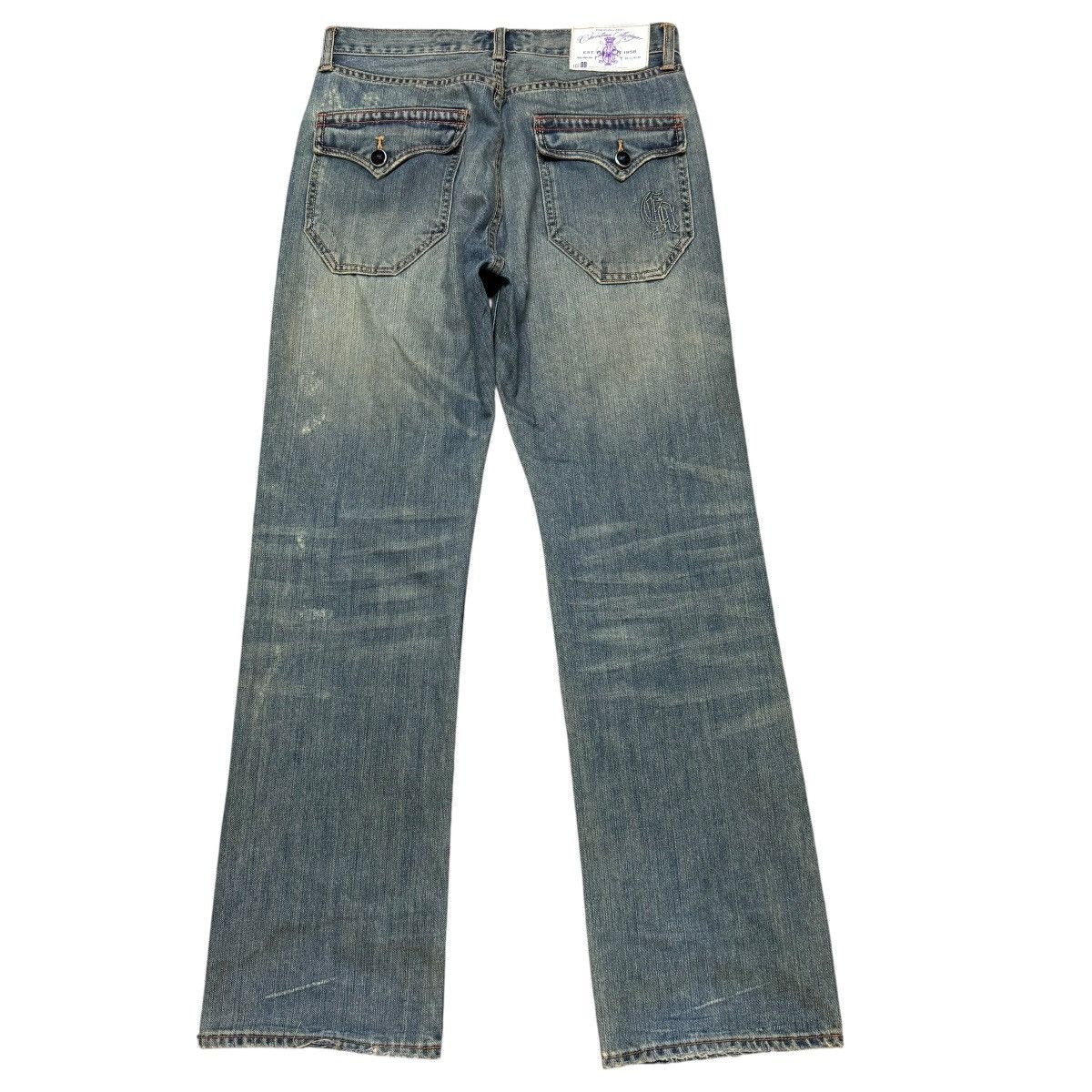 Christian Audigier Vintage Christian Audigier Denim Thrashed Jeans Size US 32 / EU 48 - 2 Thumbnail