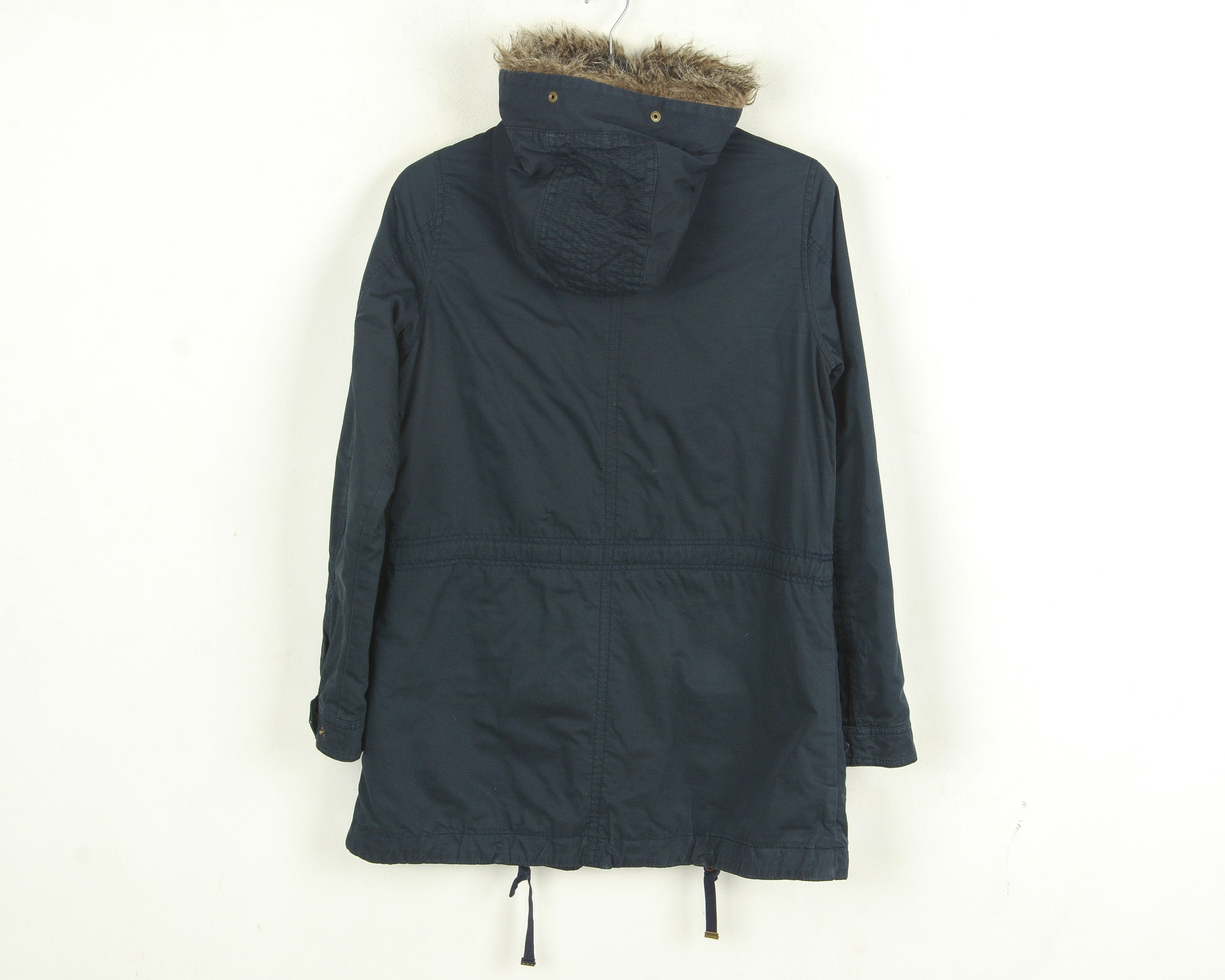 Tommy Hilfiger × Tommy Jeans Womens S Parka US 4 Jacket EU 36 Coat Navy Cotton Size S / US 4 / IT 40 - 3 Thumbnail