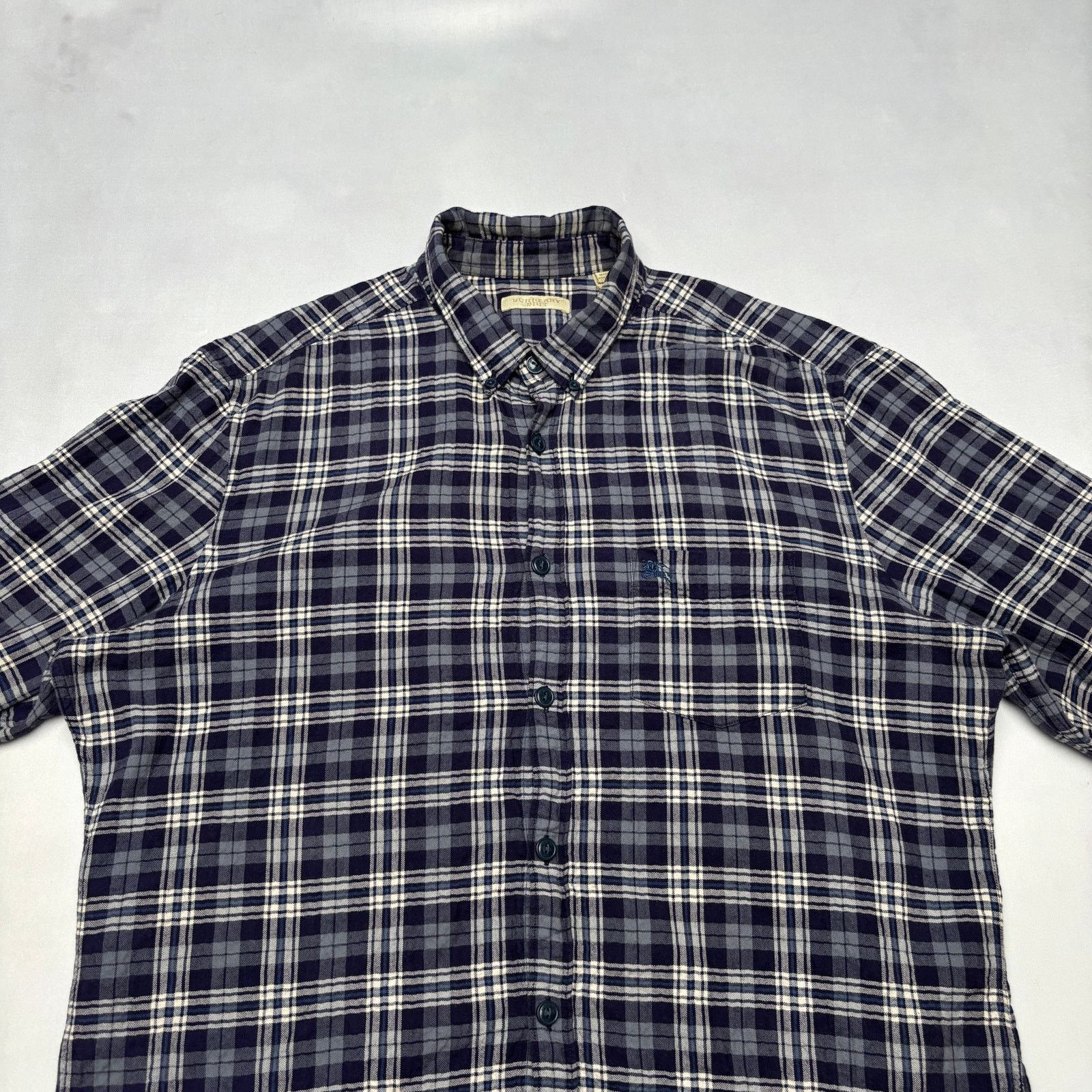Burberry Burberry Brit Men's Plaid Flannel Shirt Button Up Cotton L Size US L / EU 52-54 / 3 - 2 Thumbnail