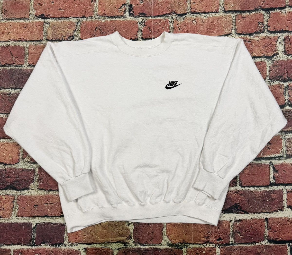 Vintage Nike Mini Swoosh Spell Out Crewneck Sweatshirt 80s