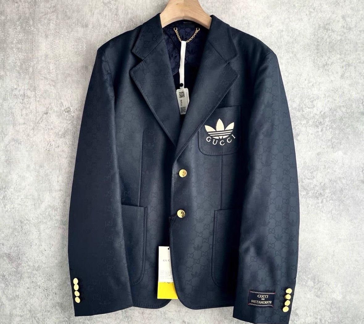 Gucci Gucci Adidas co-branded logo dark pattern full print suit j Size US M / EU 48-50 / 2 - 1 Thumbnail