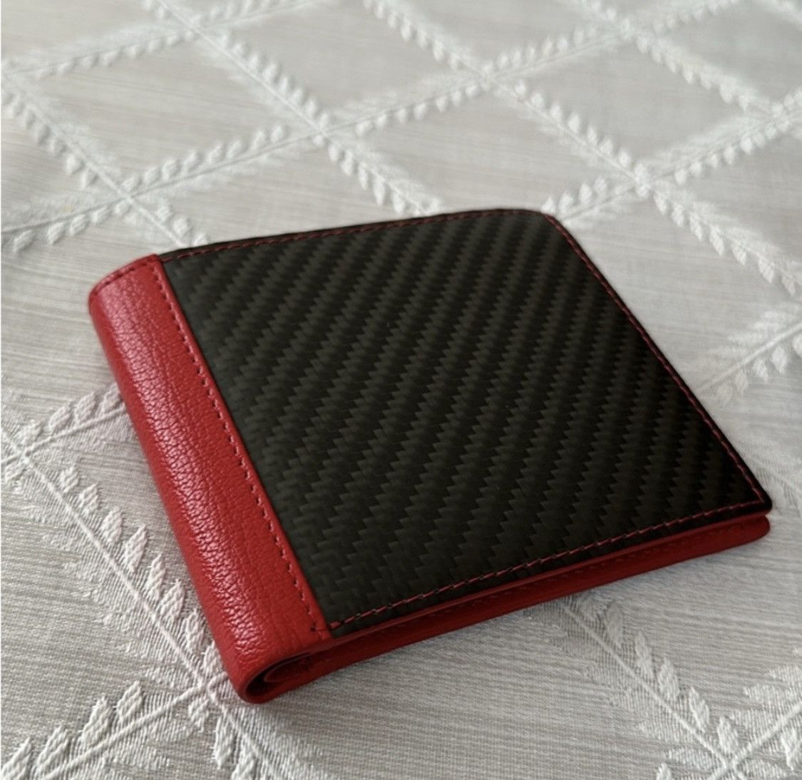 Japanese Brand hide k 1896 RFID Blocking Bifold Leather Red Wallet Size ONE SIZE - 5 Thumbnail