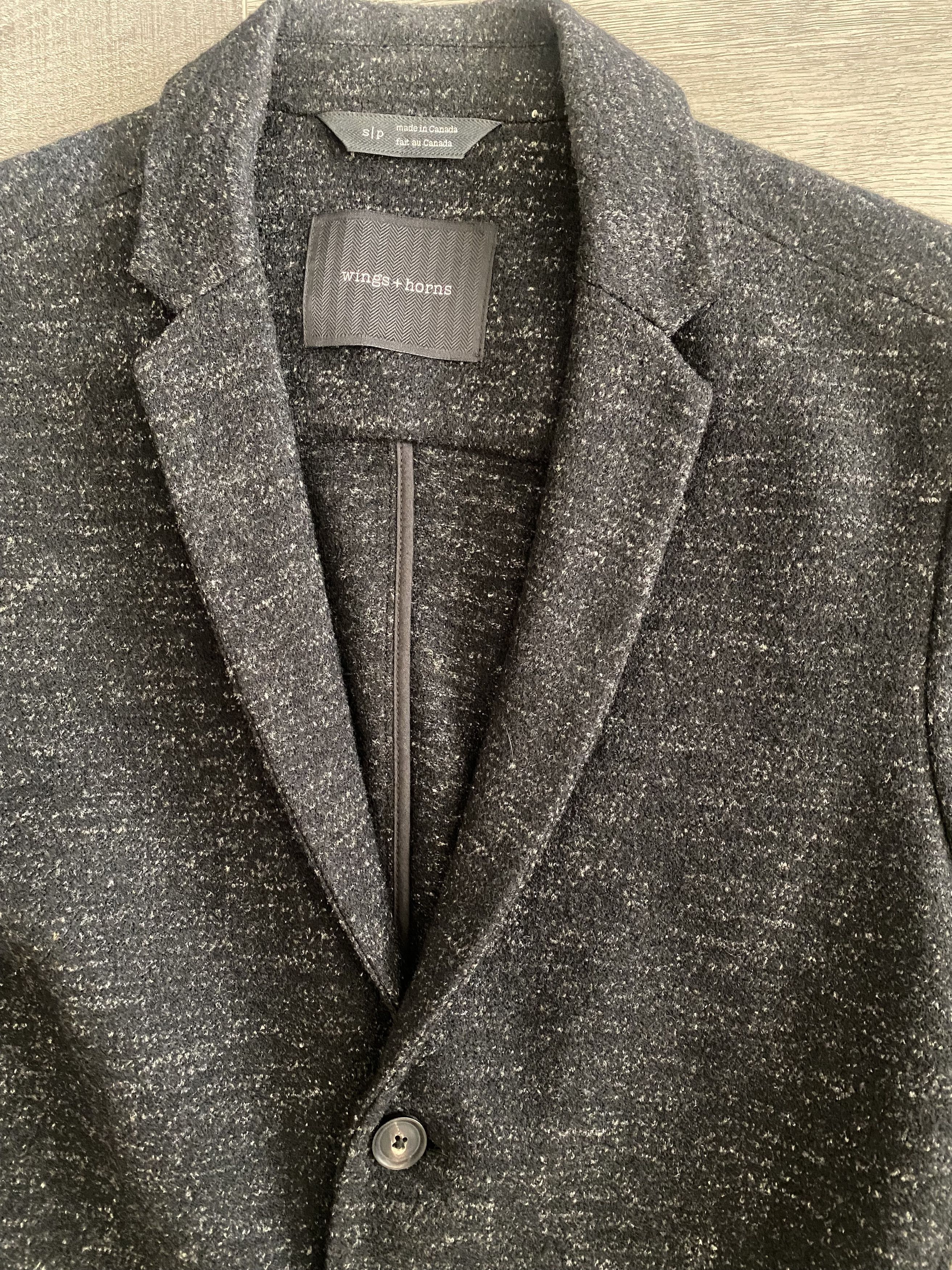 Wings + Horns Marled Black Blazer Size US S / EU 44-46 / 1 - 2 Thumbnail