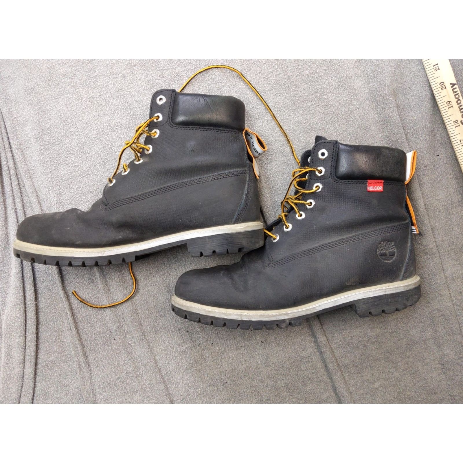 Timberland Timberland Helcor Boots Mens 11 Black Leather Waterproof Ankle Combat Workwear Mens Shoes Leather Upper Rubber Outsole Hex Lug Size US 11 / EU 44 - 2 Thumbnail