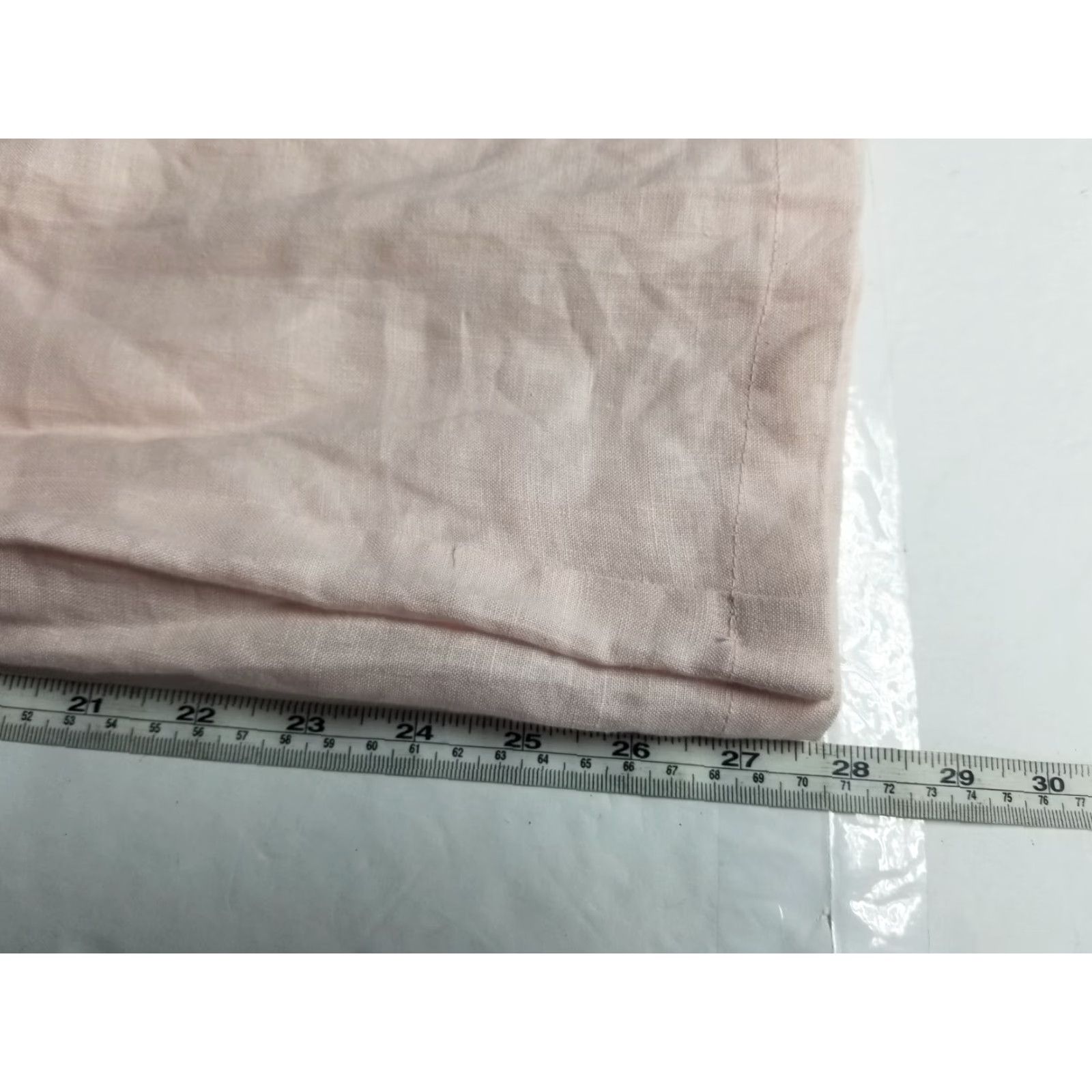Vintage Hennes Dress Pants Women's 100 % Linen Peach Size 8 Bootcut Inseam 32 in" Size 30" / US 8 / IT 44 - 5 Thumbnail