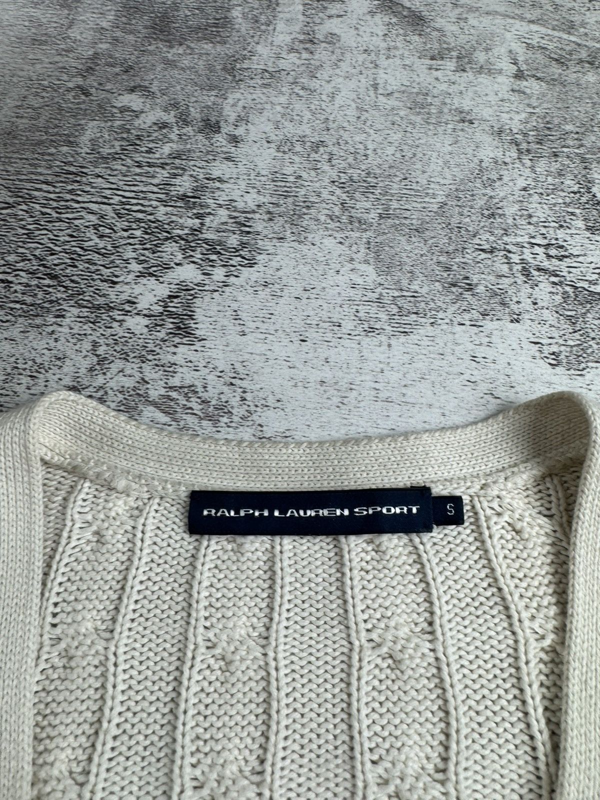 Ralph Lauren Sport Polo Ralph Lauren Women’s White Cable Knit Cotton S Sweater Pullover Cardigan Size S / US 4 / IT 40 - 7 Thumbnail