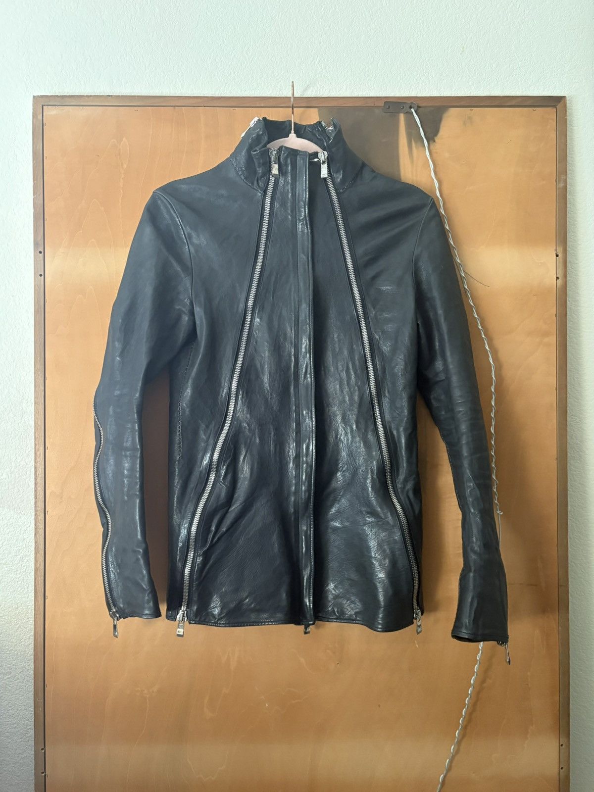 Incarnation 5 Zip Guidi Veg Tanned Leather Jacket
