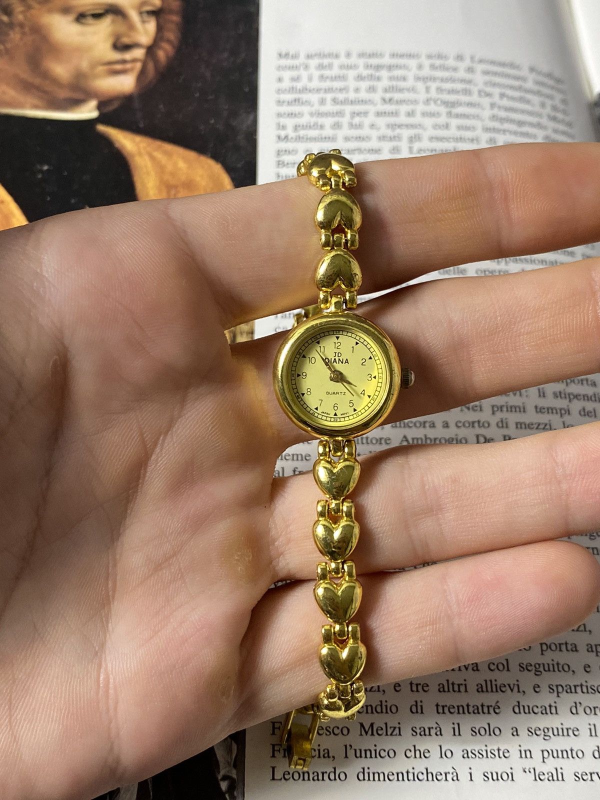 Jewelry Vintage JD Diana Quartz Watch - Heart Bracelet Size ONE SIZE - 8 Thumbnail