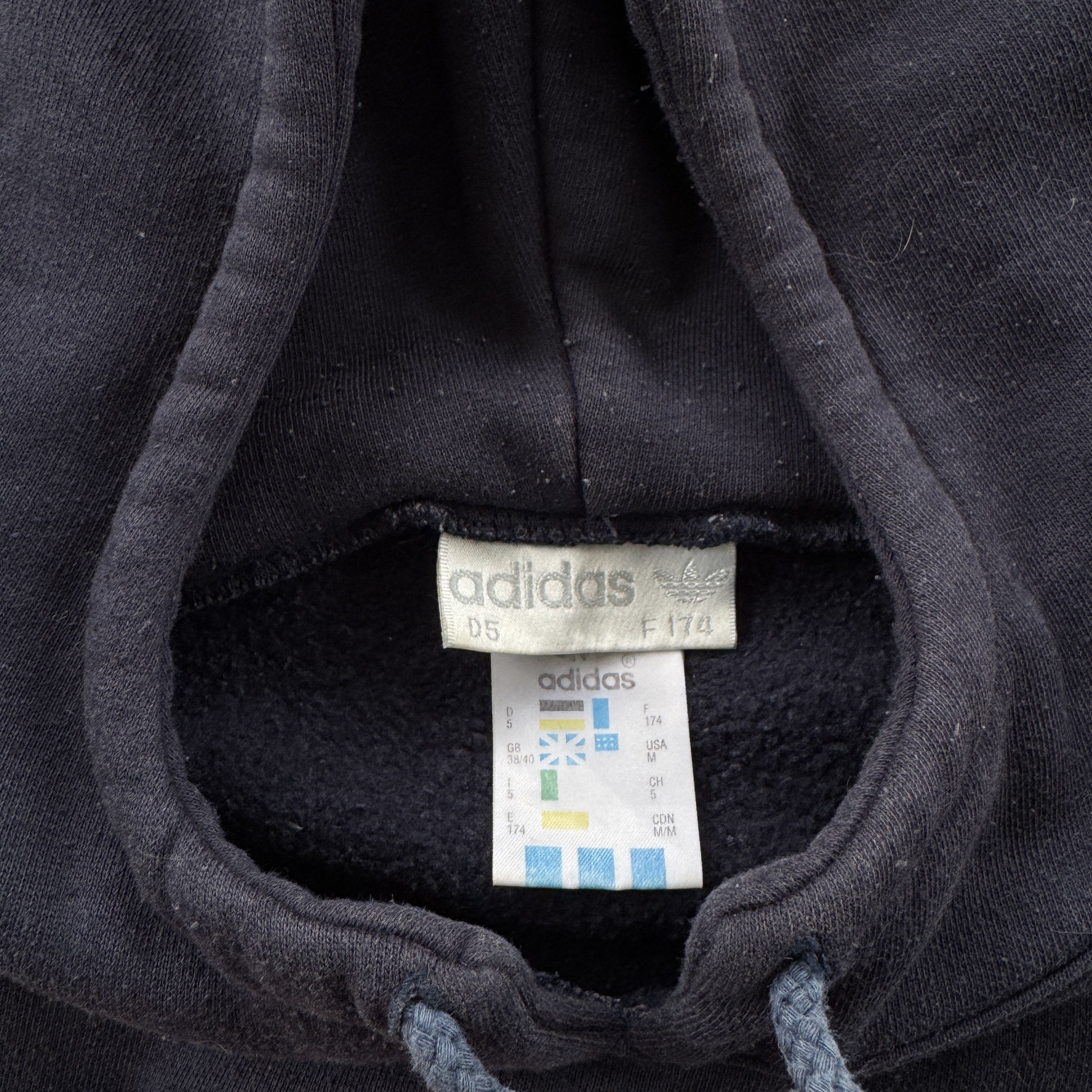 Adidas Vintage 90s Adidas Athletic Club Hooded Sweatshirt Size US M / EU 48-50 / 2 - 5 Thumbnail