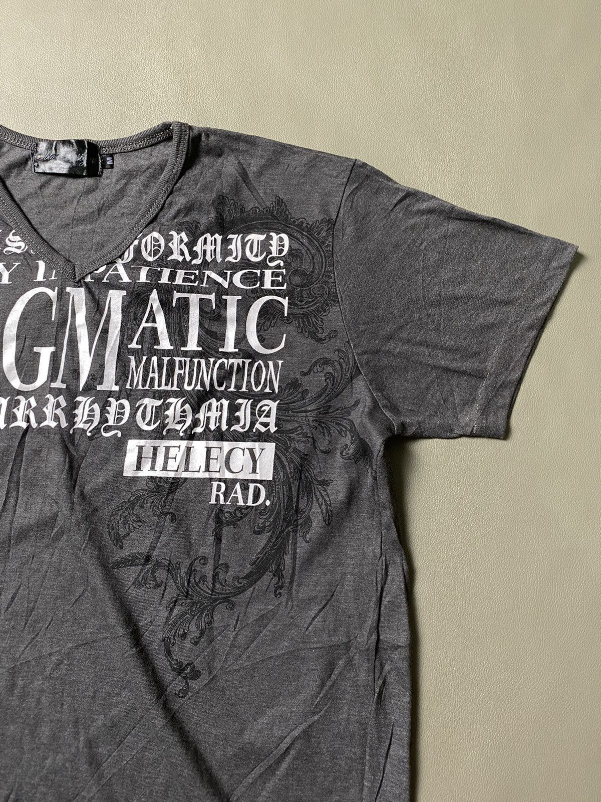 Hysteric Glamour × If Six Was Nine × Le Grande Bleu (L.G.B.) Oblo Design Urban Casual Poem Grunge Tshirt Size US M / EU 48-50 / 2 - 2 Thumbnail