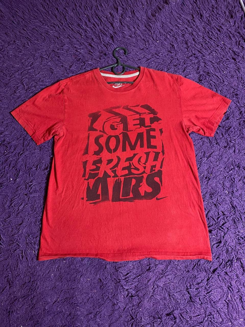 Nike × Vintage 90s Nike Central Swoosh Vintage Y2K Oversized Retro T-Shirt Size US M / EU 48-50 / 2 - 14 Thumbnail