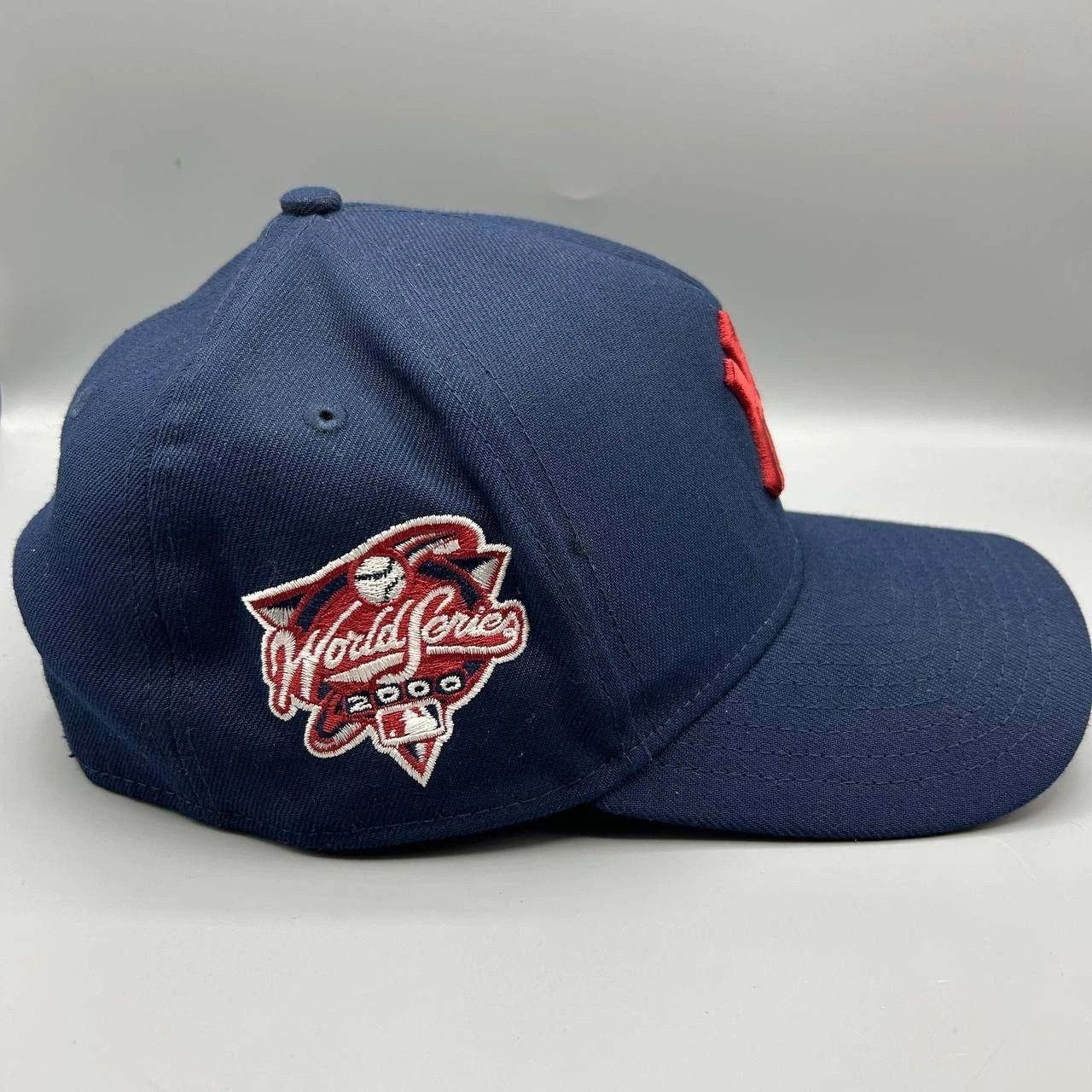 New Era New York Yankees Hat Men Blue Gray Embroidered Snap Back Cap Size ONE SIZE - 3 Thumbnail