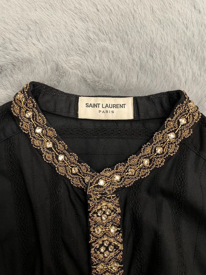 Saint Laurent Paris Saint Laurent Paris Golden bead palace shirt-2506 Size US S / EU 44-46 / 1 - 3 Thumbnail