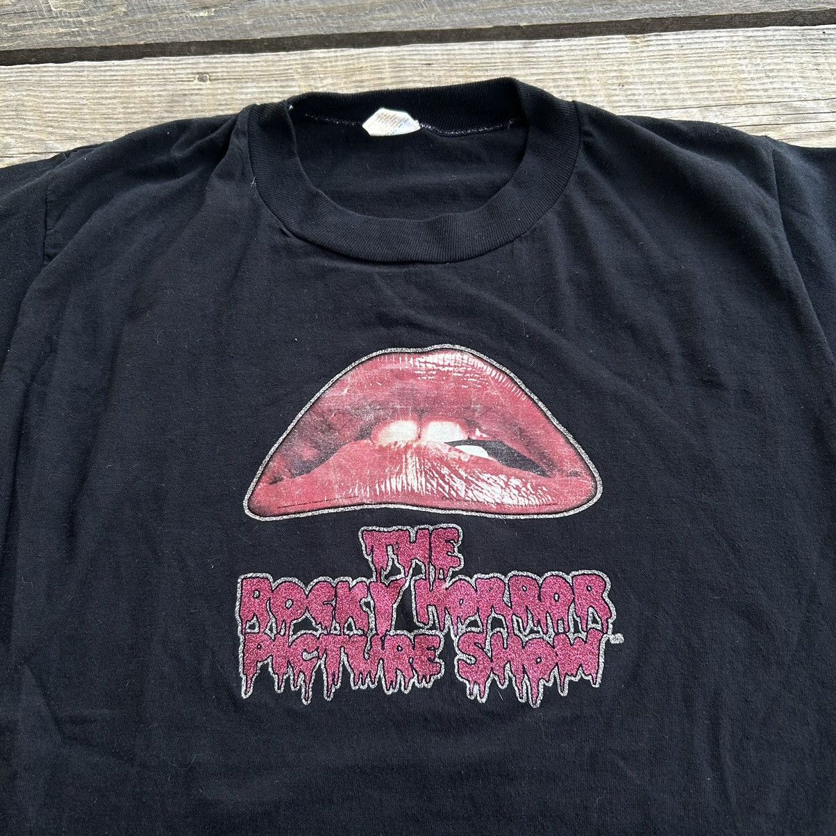Vintage Vintage 80s Rocky Horror Picture Show Iron On Print T Shirt Size US M / EU 48-50 / 2 - 3 Thumbnail
