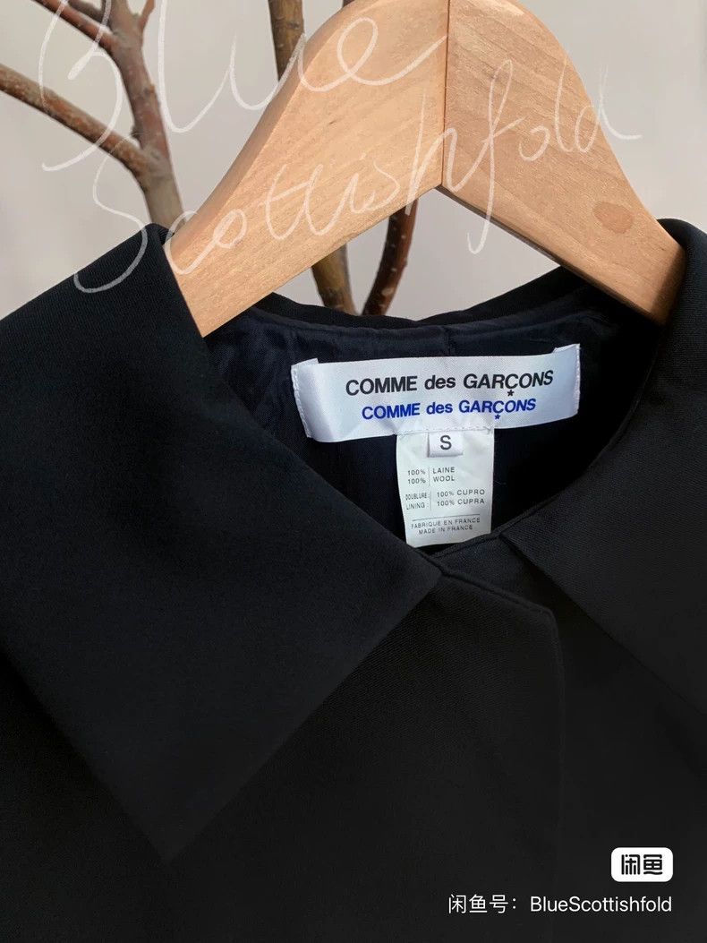 Comme des Garcons Comme Des Garcons Double hem thin wool short jacket 2502-N Size S / US 4 / IT 40 - 4 Thumbnail