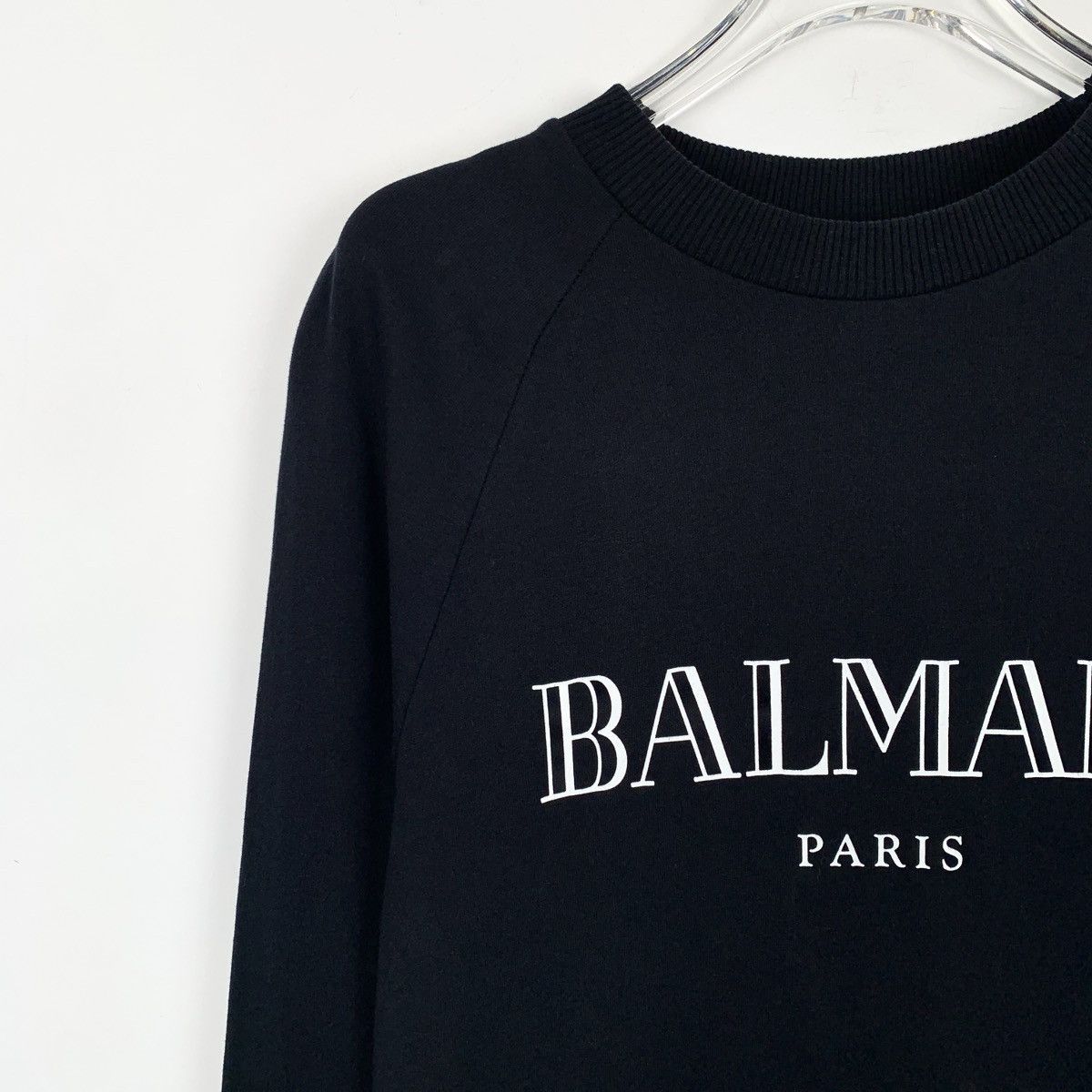 Balmain Balmain Black Logo Printed Long Sleeve Sweatshirt K26WX Size US S / EU 44-46 / 1 - 3 Thumbnail