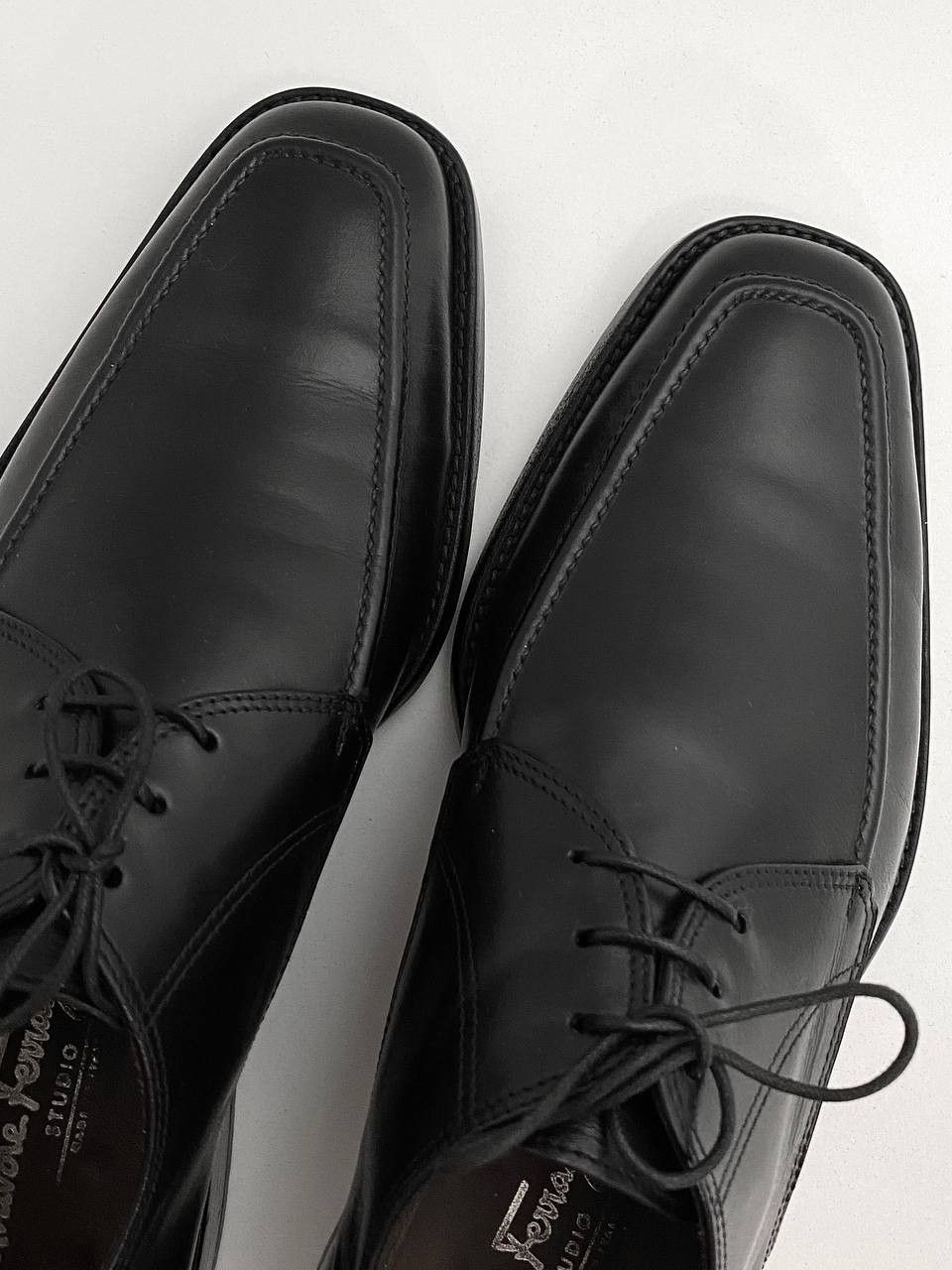 Salvatore Ferragamo Salvatore Ferragamo Oxford Black Leather Classic Dress Shoes Size US 9 / EU 42 - 8 Thumbnail