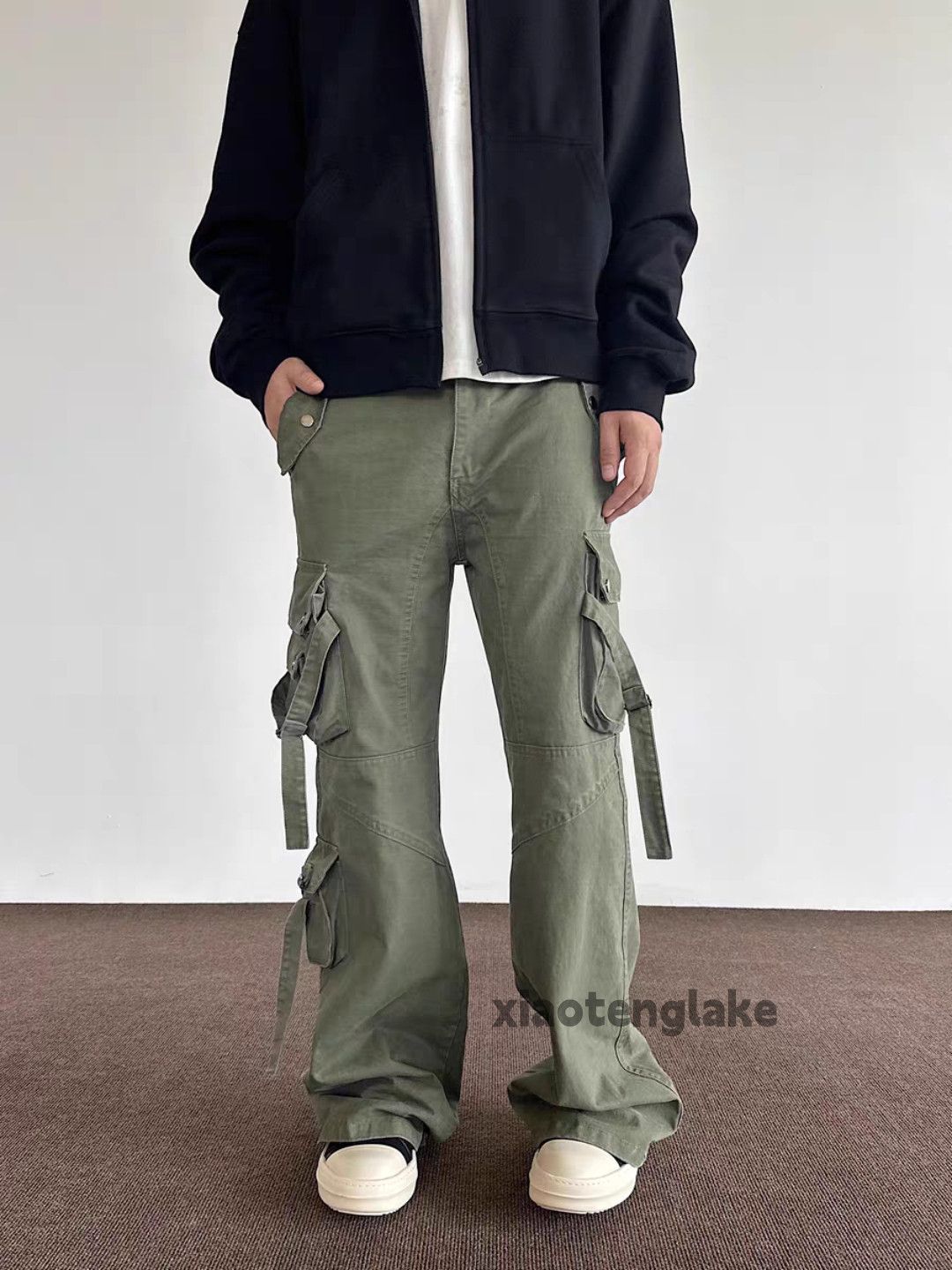 Designer × Japanese Brand × Vintage washed faded utility punk grunge bootcut cargo pants Size US 30 / EU 46 - 4 Thumbnail