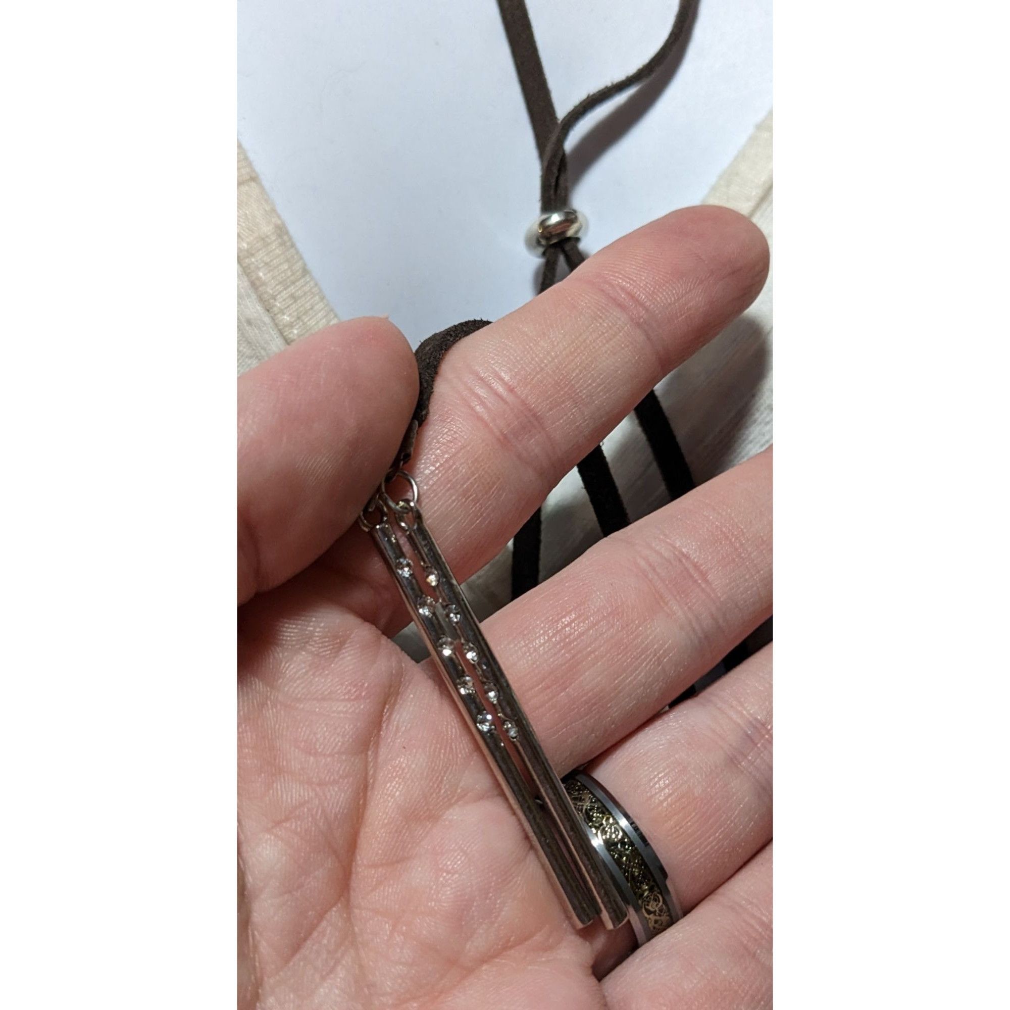 Other NY Collection Faux Leather Bolo Charm Necklace Size ONE SIZE - 7 Thumbnail