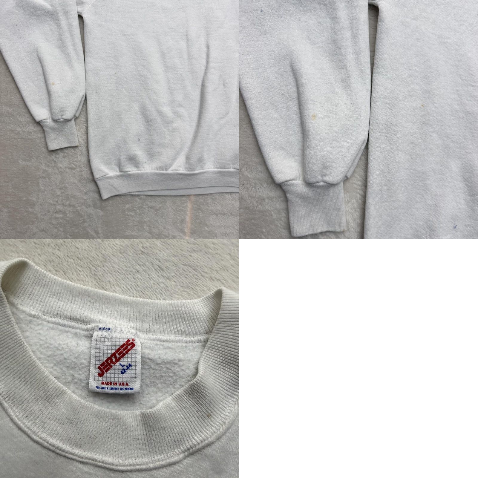 Jerzees VINTAGE Jerzees West Coast Karate Jiu-Jitsu Sweatshirt Mens Large White 80s Size US L / EU 52-54 / 3 - 10 Thumbnail