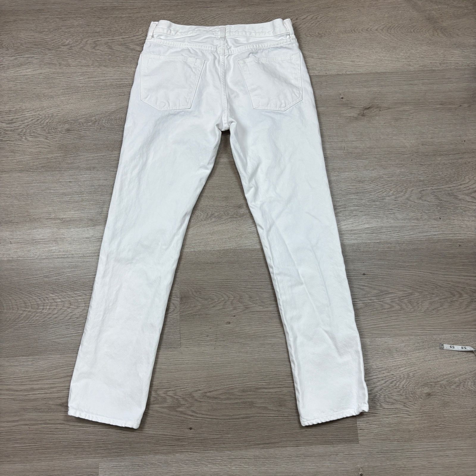 Sid Mashburn $175 Sid Mashburn Slim Straight Jean White Denim Men's 31x30 Size US 31 - 3 Thumbnail