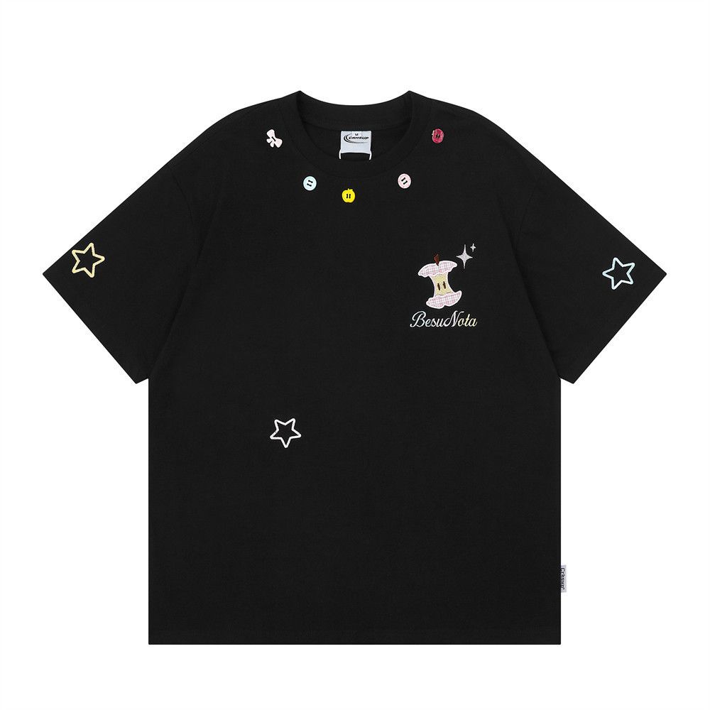 Japanese Brand Fun Cartoon Embroidered Short-Sleeve T-Shirt Size US M / EU 48-50 / 2 - 1 Thumbnail