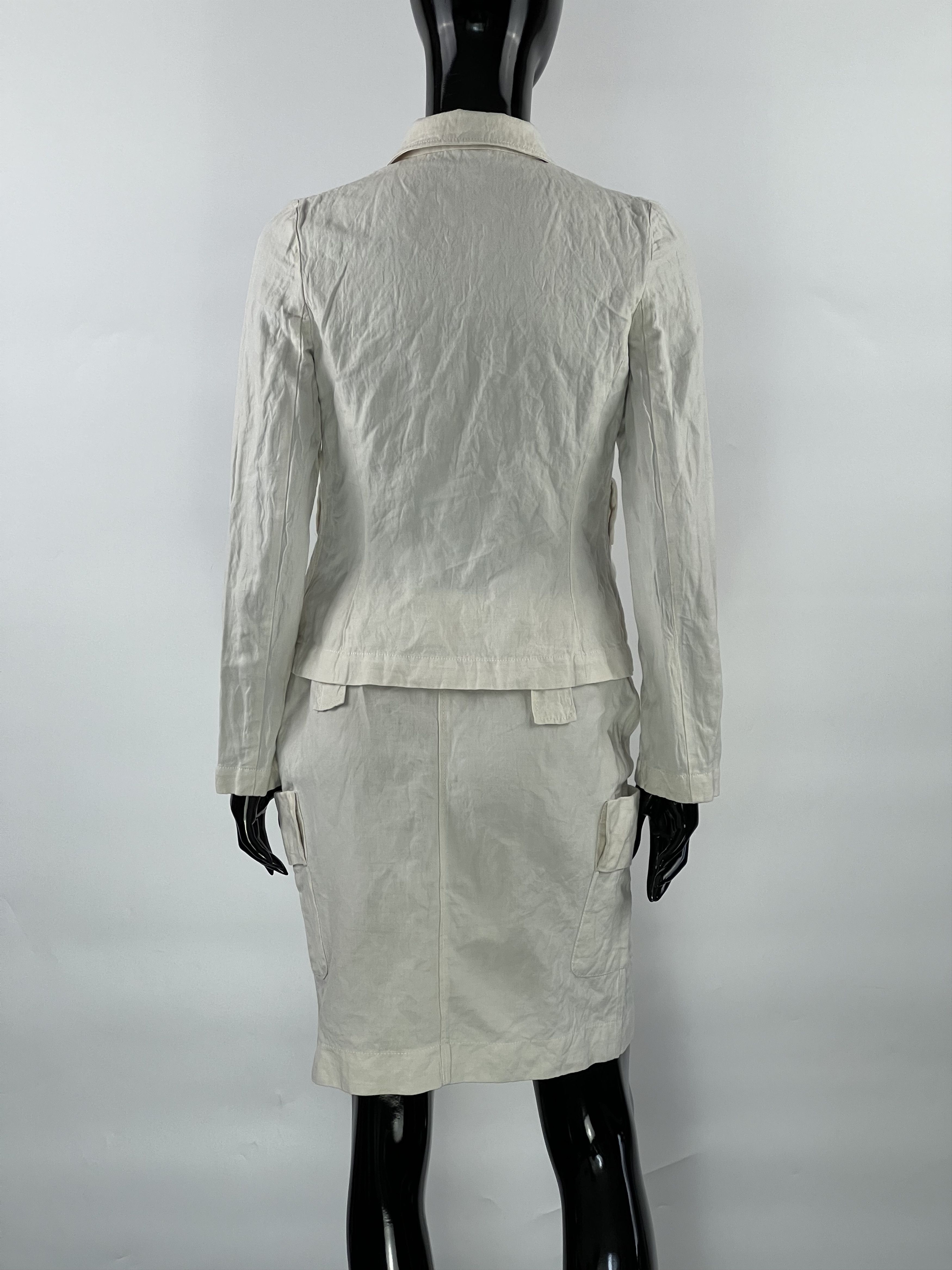 Other Carla G. Rare Cotton Linen Skirt Suit Size IT 40/42 US 6/8 Size S / US 4 / IT 40 - 2 Thumbnail