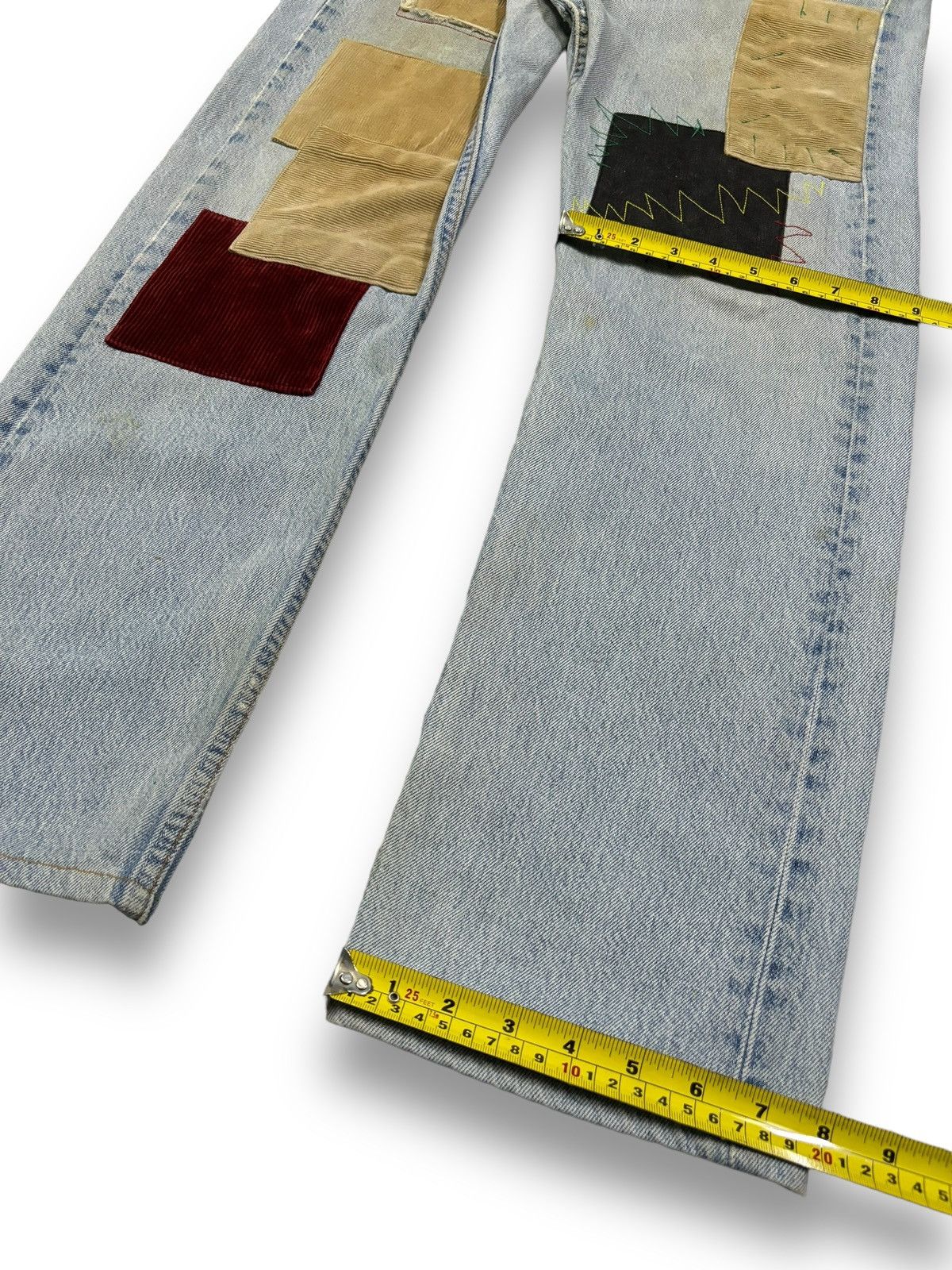 Kapital Vintage Levis 501 Patchwork Jeans Reconstructed by Kalimera Size US 32 / EU 48 - 22 Thumbnail
