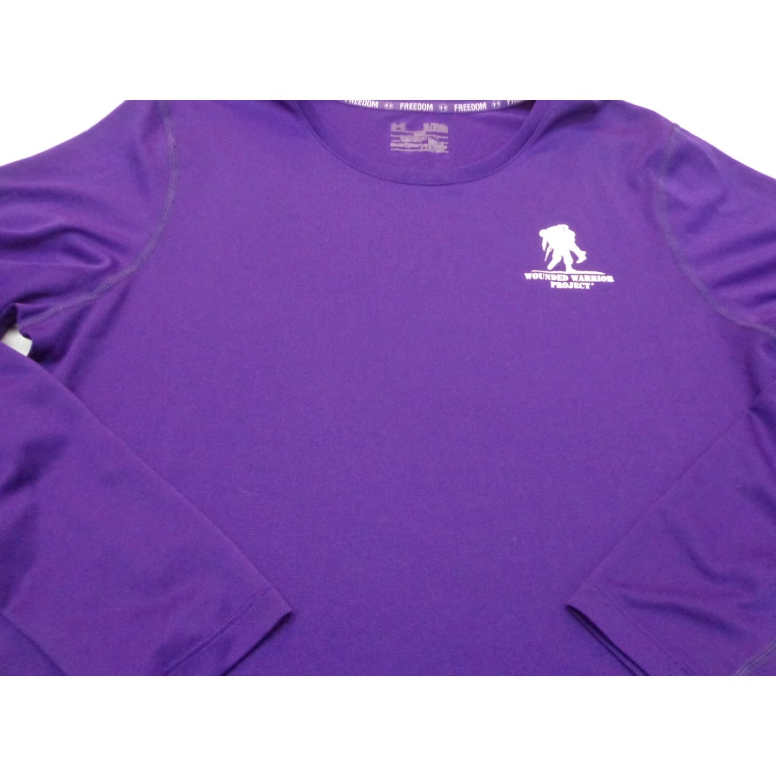 Under Armour Under Armour T Shirt Women’s XL Long Sleeve Purple Wounded Warrior Project Crew Neck Athletic Size XL / US 12-14 / IT 48-50 - 2 Thumbnail