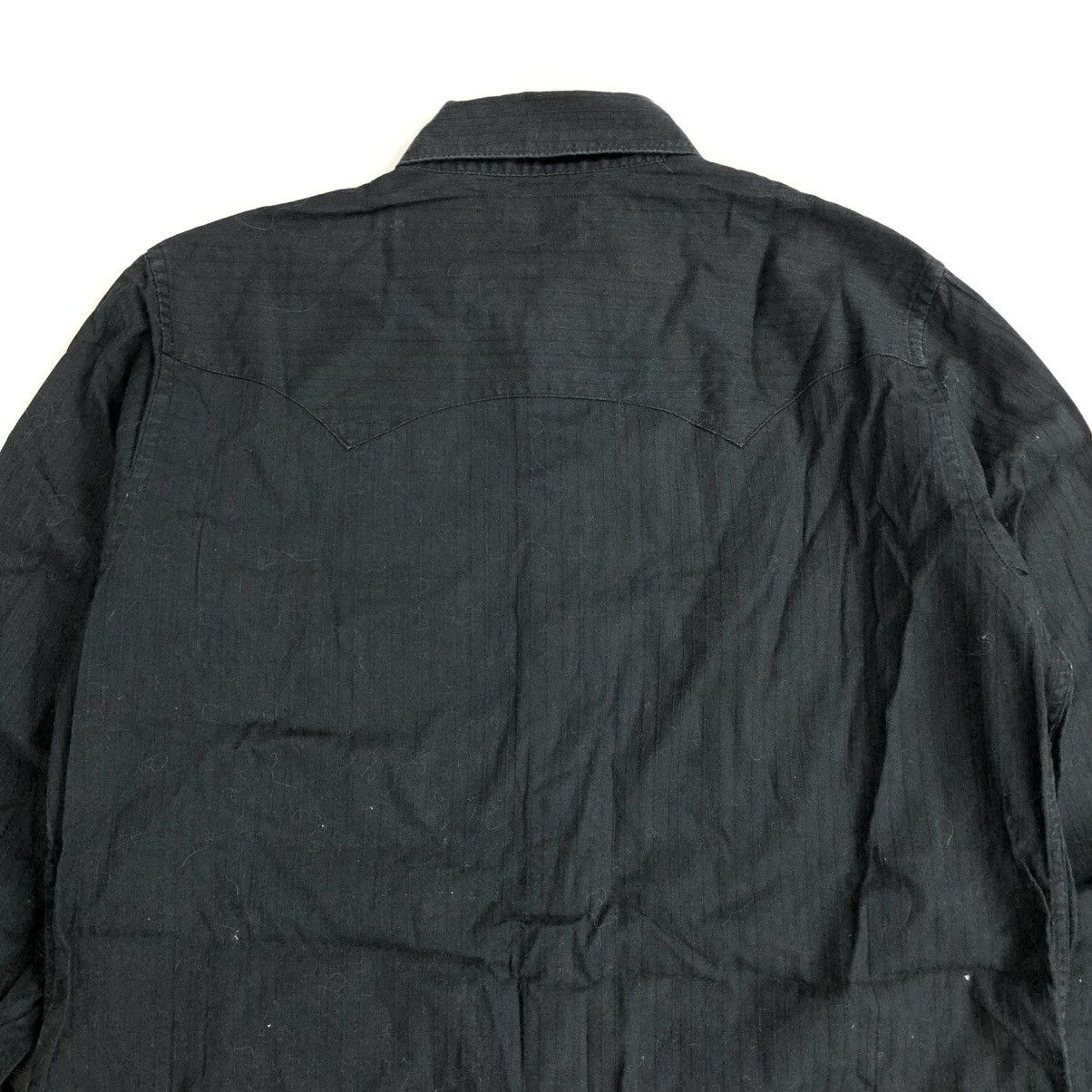 Japanese Brand × Vintage Vintage DjHonda Double Pocket Black Western Shirt Size US M / EU 48-50 / 2 - 12 Thumbnail