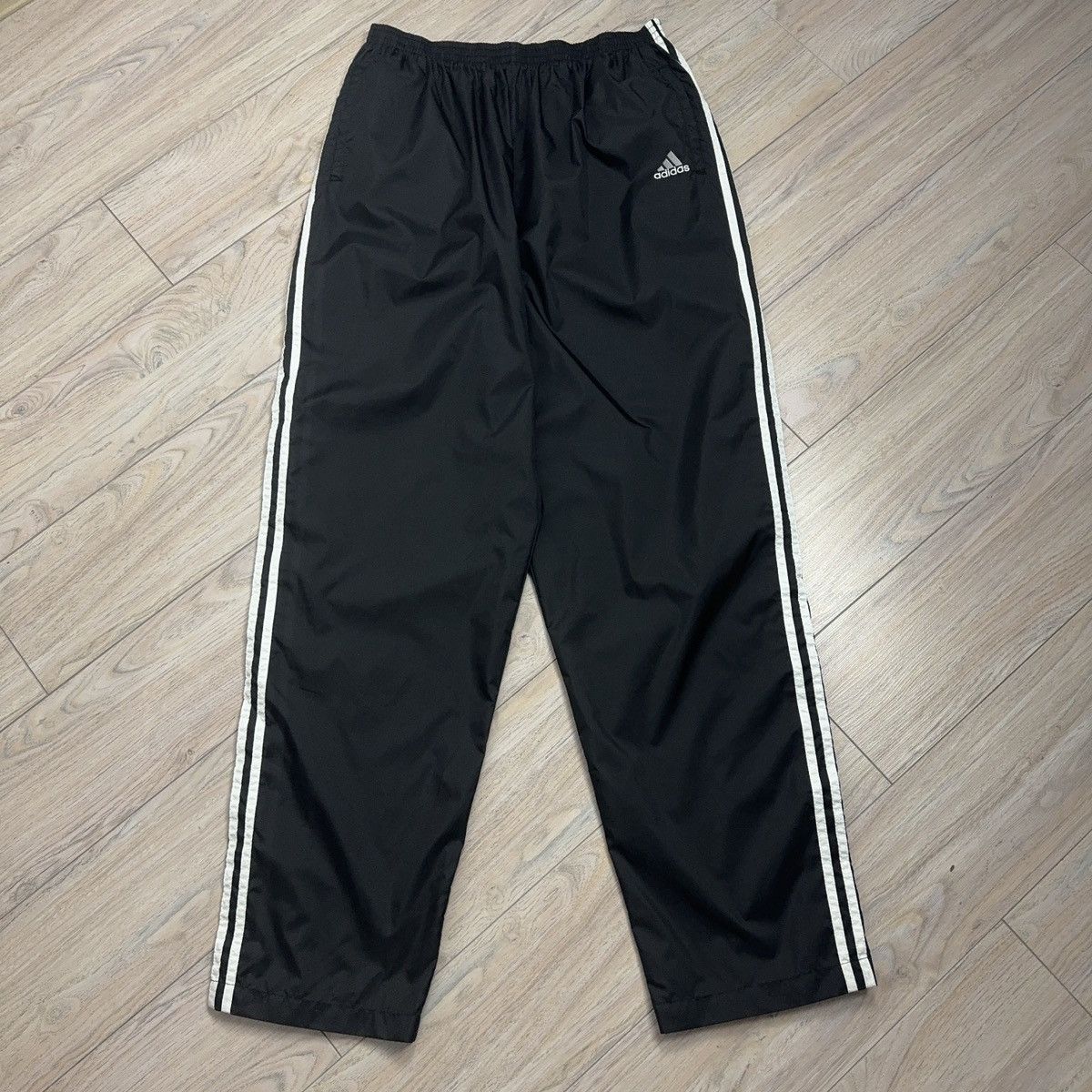 Adidas Rare 90s Adidas Vintage Tearaway Drill Nylon Track Jogger Size US 31 - 3 Thumbnail