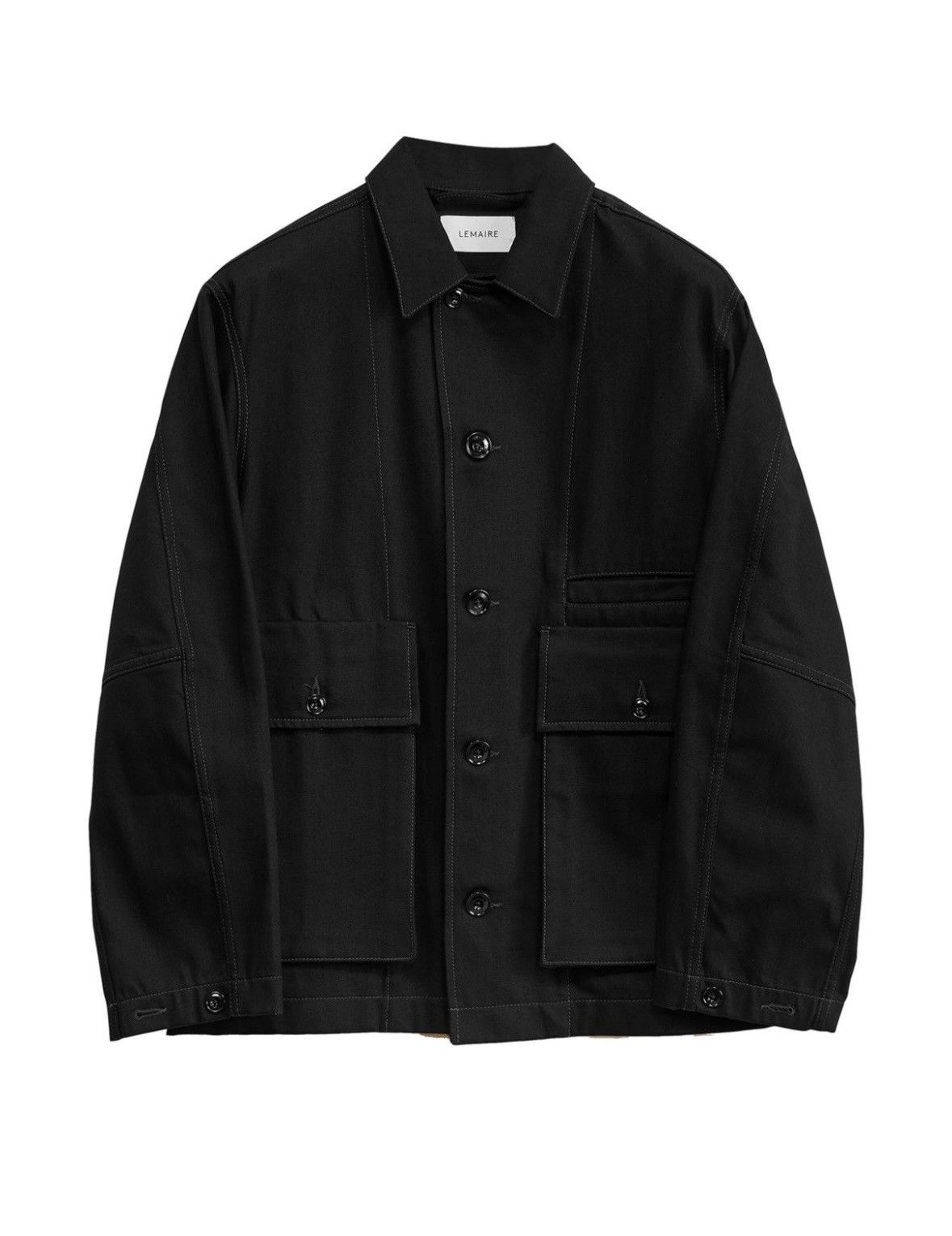 image of Lemaire Boxy Jacket Black 2024, Men's (Size Small)