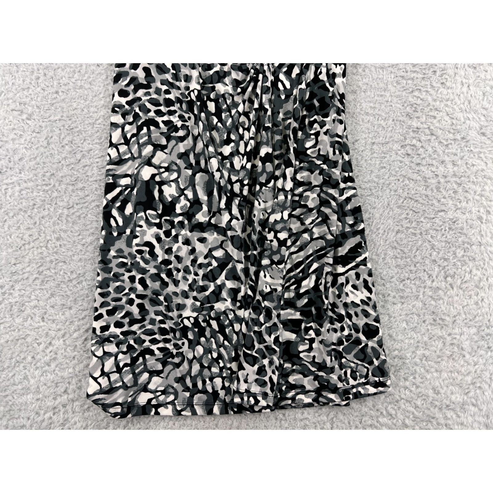 Alfani Alfani Dress Womens PS Black Gray White Cheetah Print Sleeveless Petite Ladies Size S / US 4 / IT 40 - 5 Thumbnail