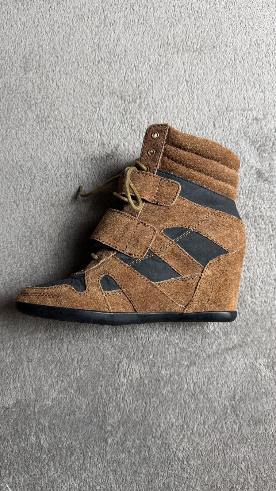 Isabel Marant Y2K Hi Top Wedge Suede Sneakers Bekket Style isabel marant Size US 7 / IT 37 - 5 Thumbnail