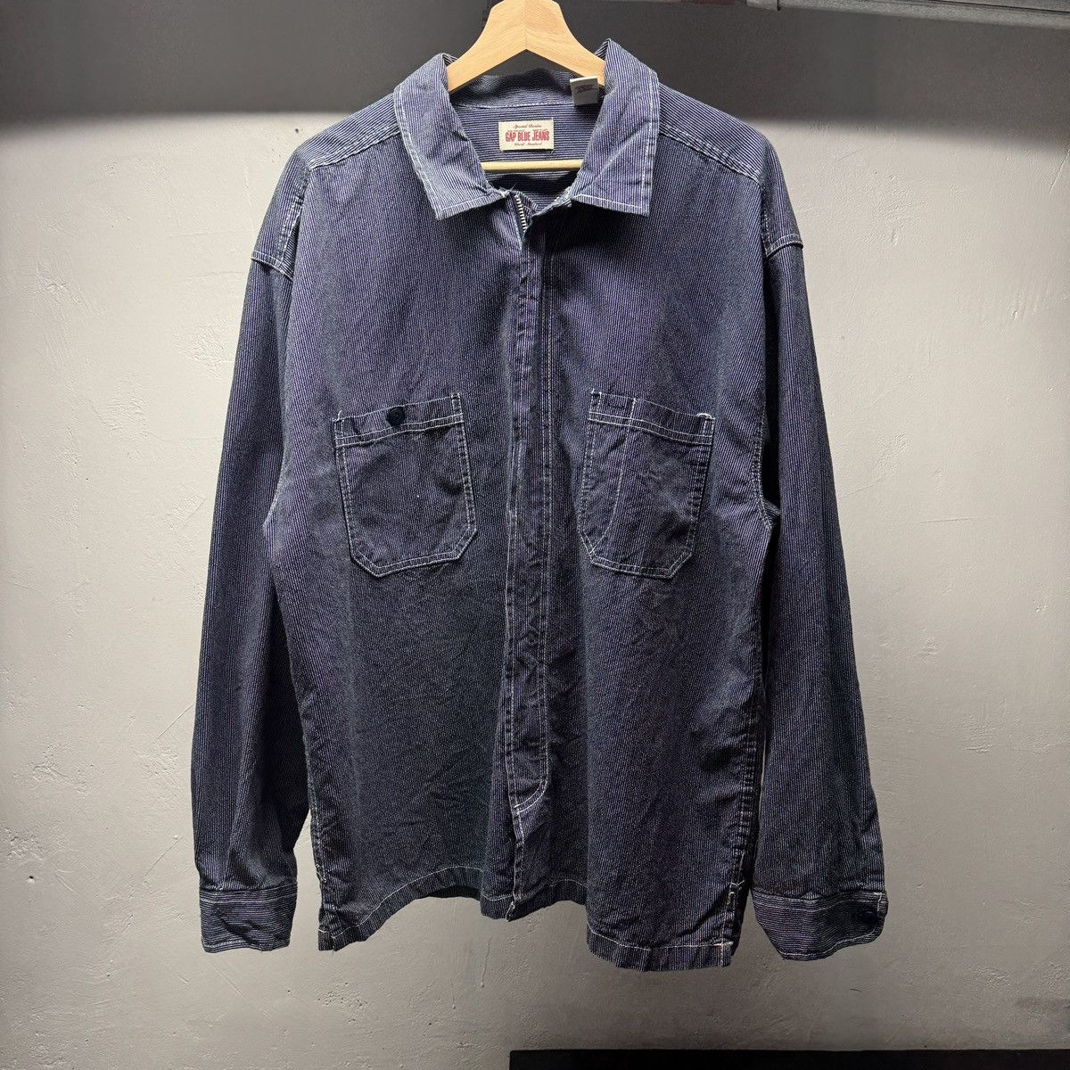 Gap Workwear Zip Railroad Chore Coat ERD Grunge Chrome